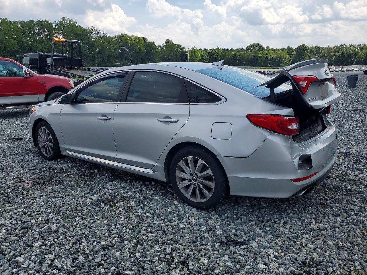 2015 Hyundai Sonata Sport Silver vin: 5NPE34AF7FH087320