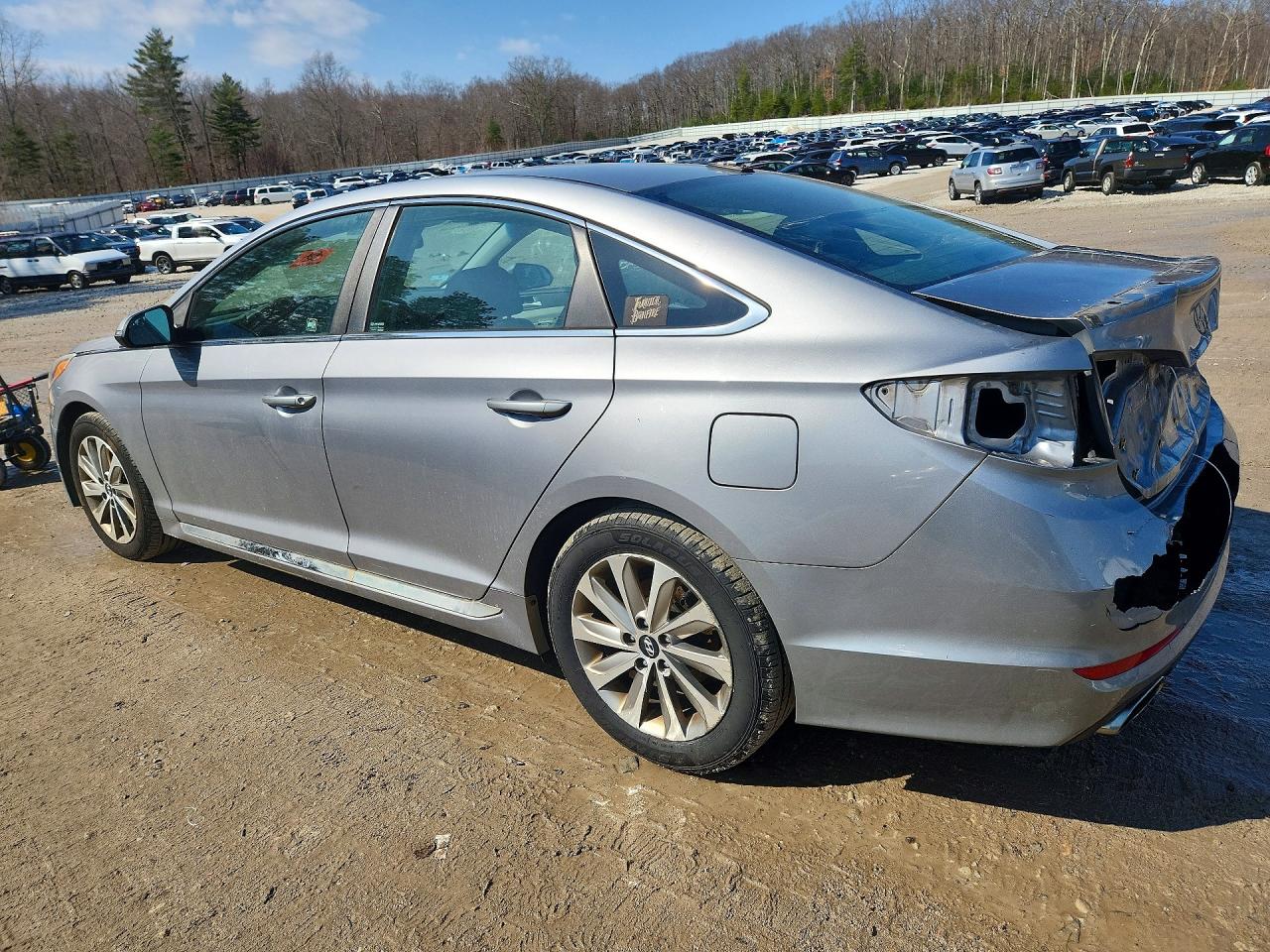 2015 Hyundai Sonata Sport Silver vin: 5NPE34AF7FH087608