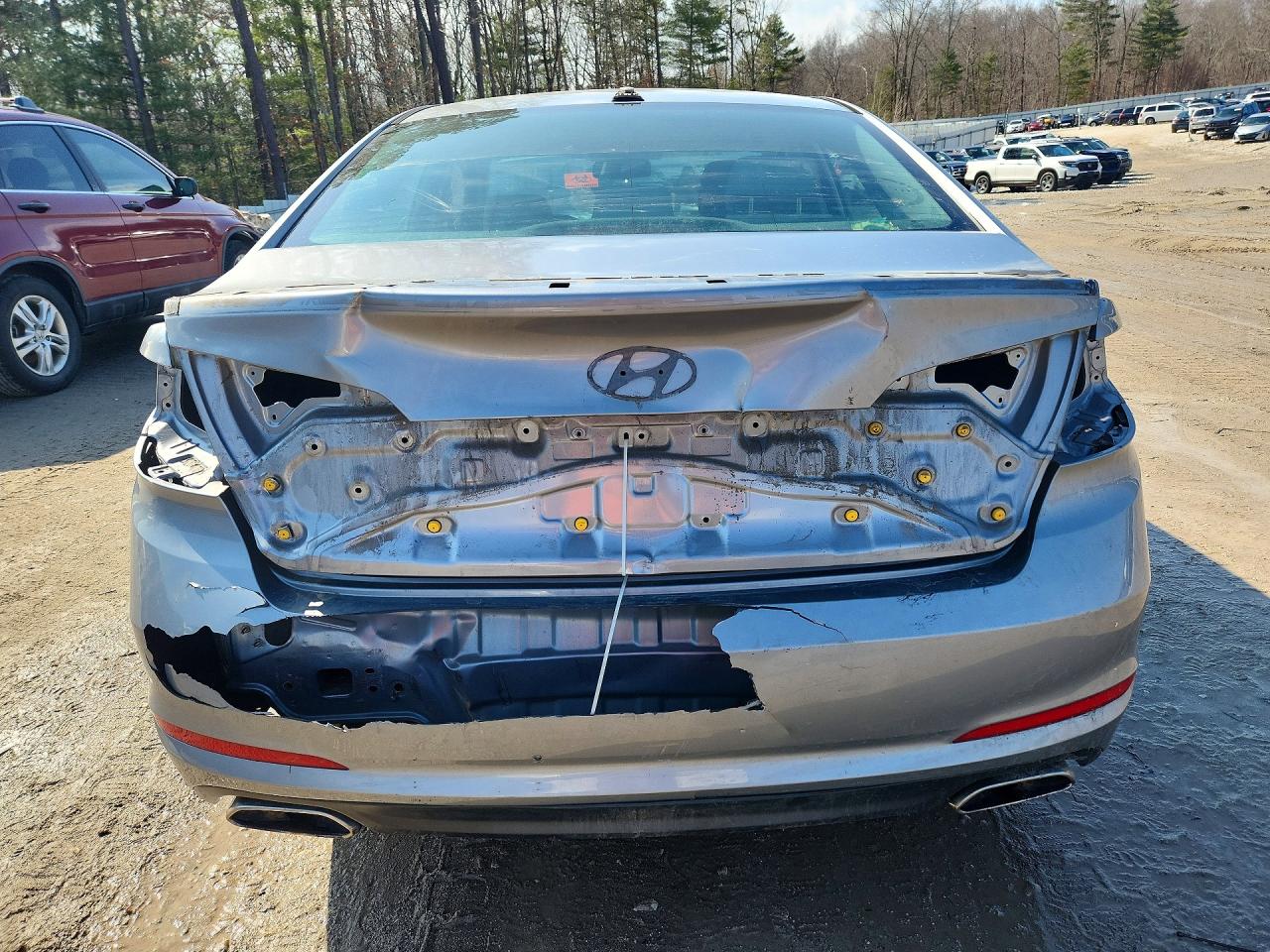 2015 Hyundai Sonata Sport Silver vin: 5NPE34AF7FH087608