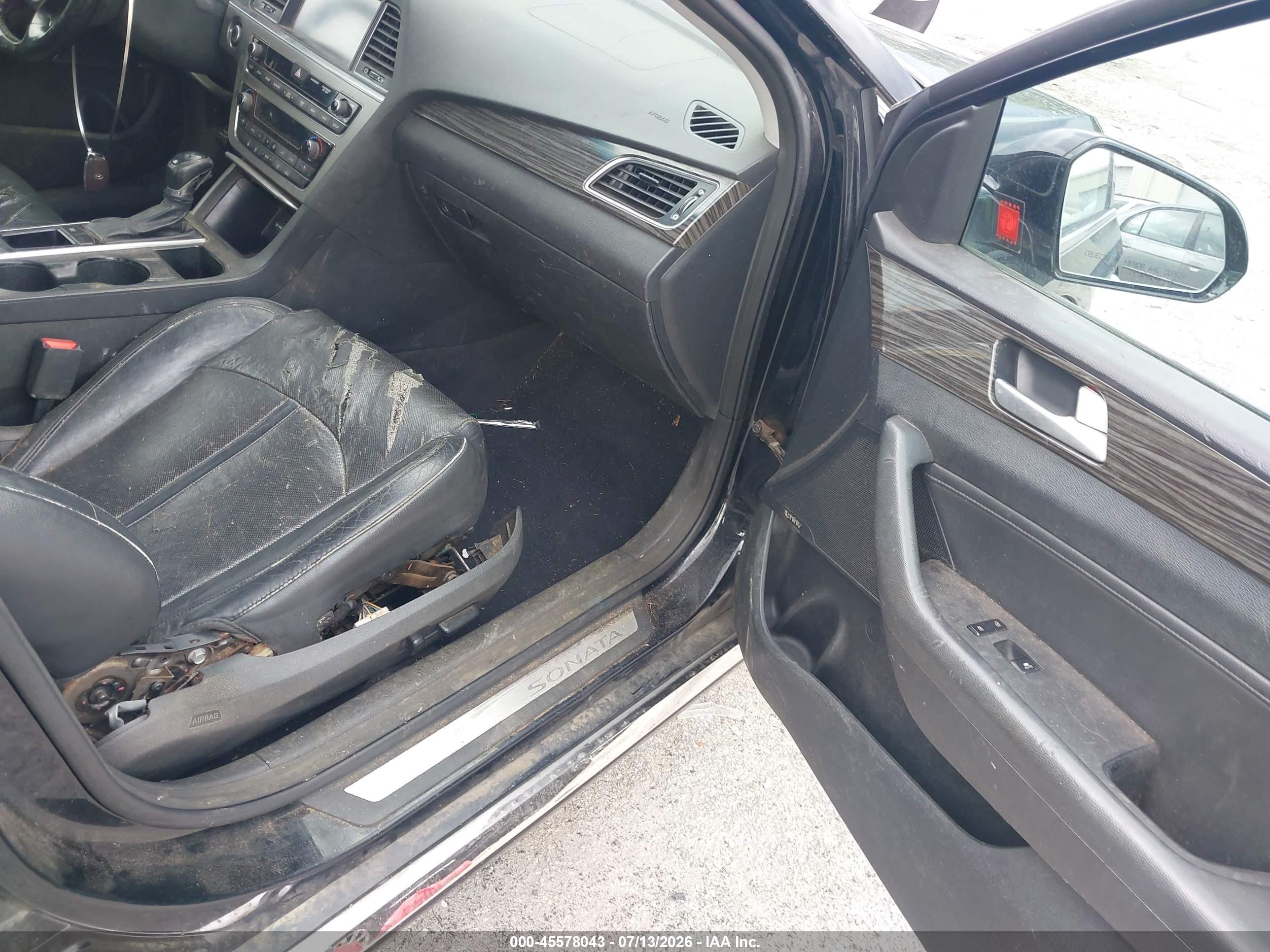 2015 Hyundai Sonata Limited Black vin: 5NPE34AF7FH090847