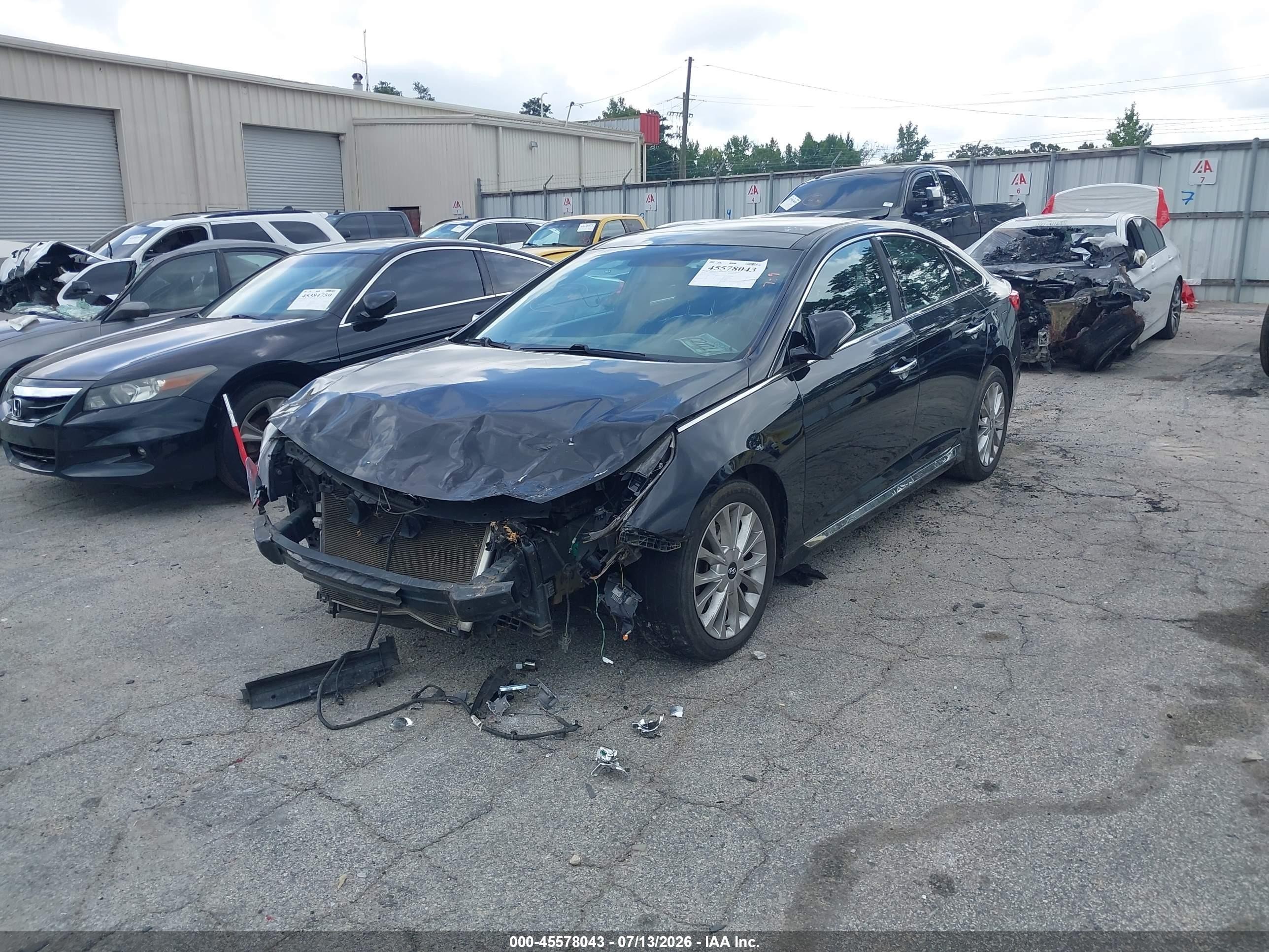 2015 Hyundai Sonata Limited Black vin: 5NPE34AF7FH090847