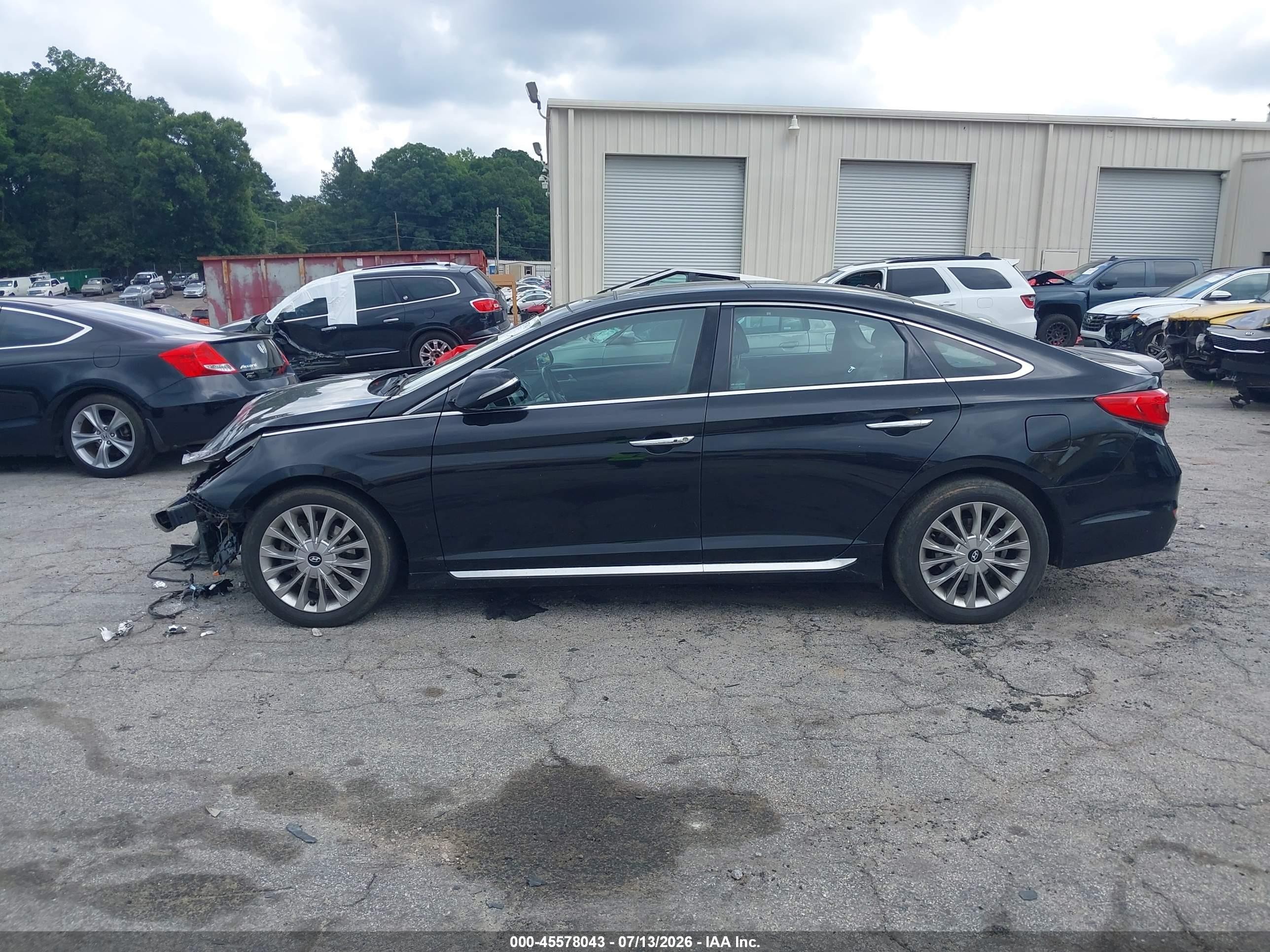 2015 Hyundai Sonata Limited Black vin: 5NPE34AF7FH090847