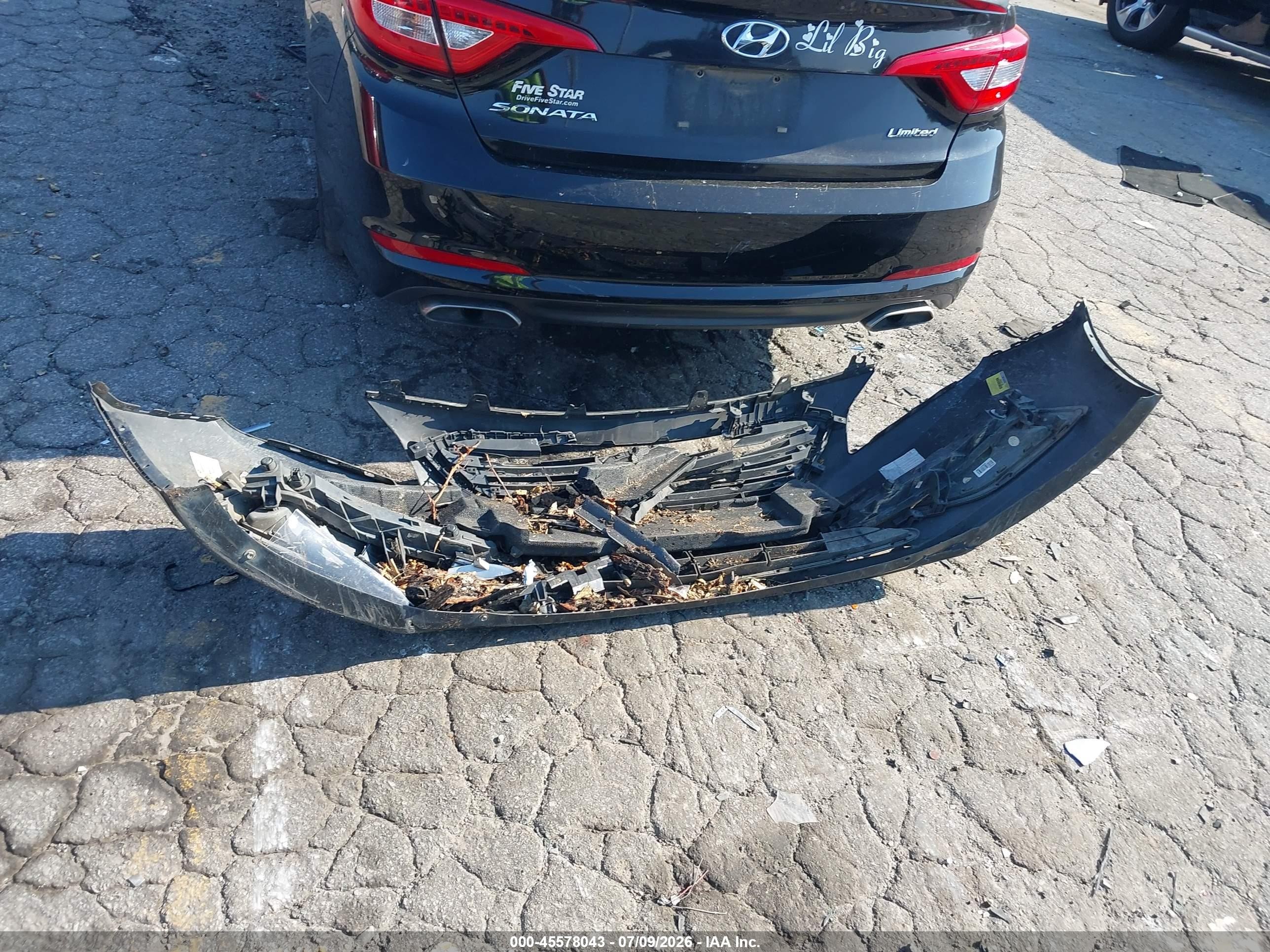 2015 Hyundai Sonata Limited Black vin: 5NPE34AF7FH090847
