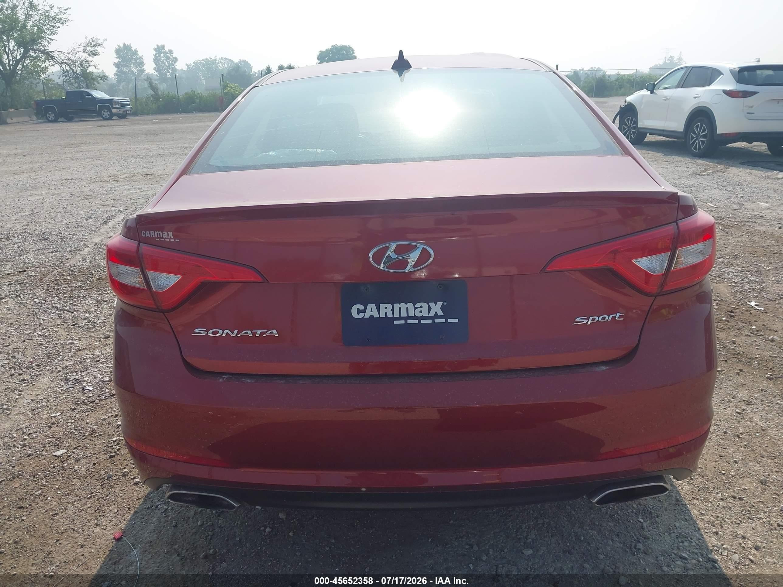 2015 Hyundai Sonata Sport Красный vin: 5NPE34AF7FH094249