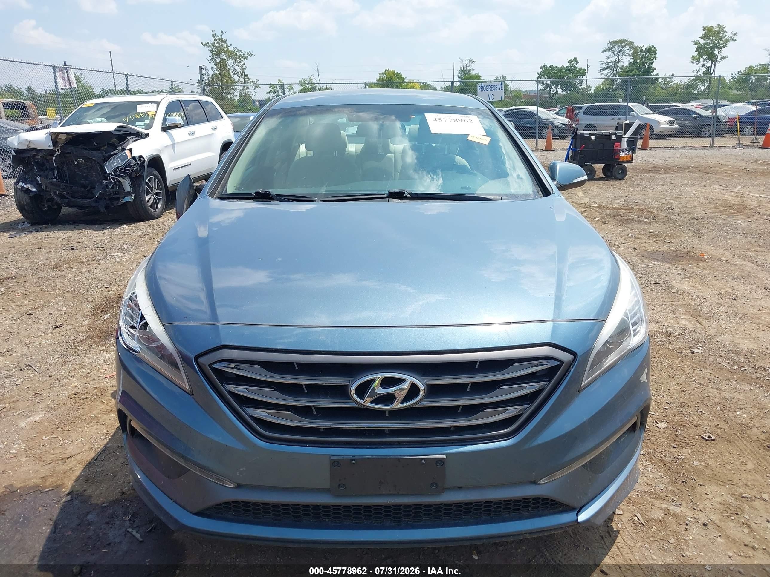 2015 Hyundai Sonata Sport Синий vin: 5NPE34AF7FH095272