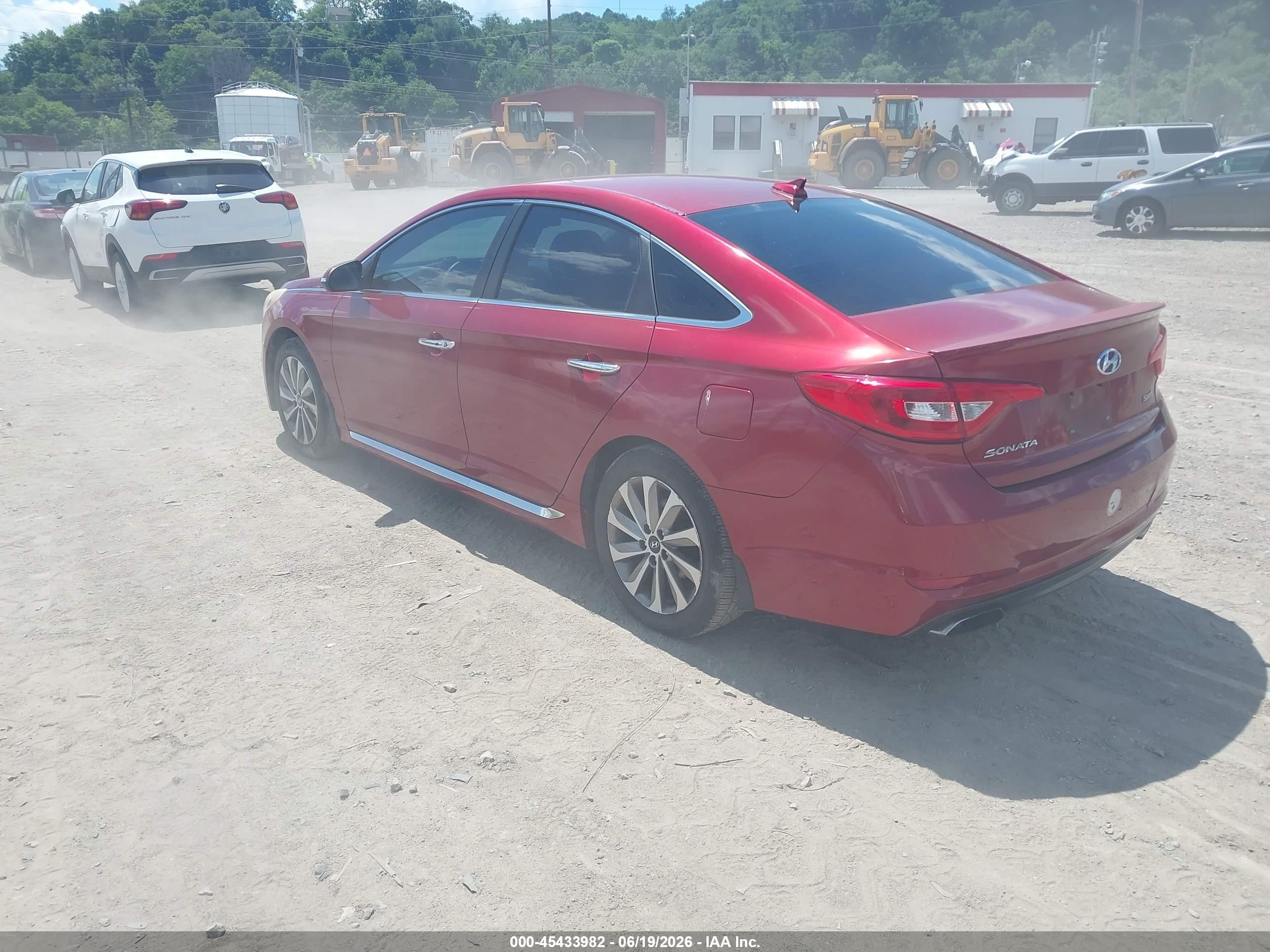 2015 Hyundai Sonata Sport Red vin: 5NPE34AF7FH099354