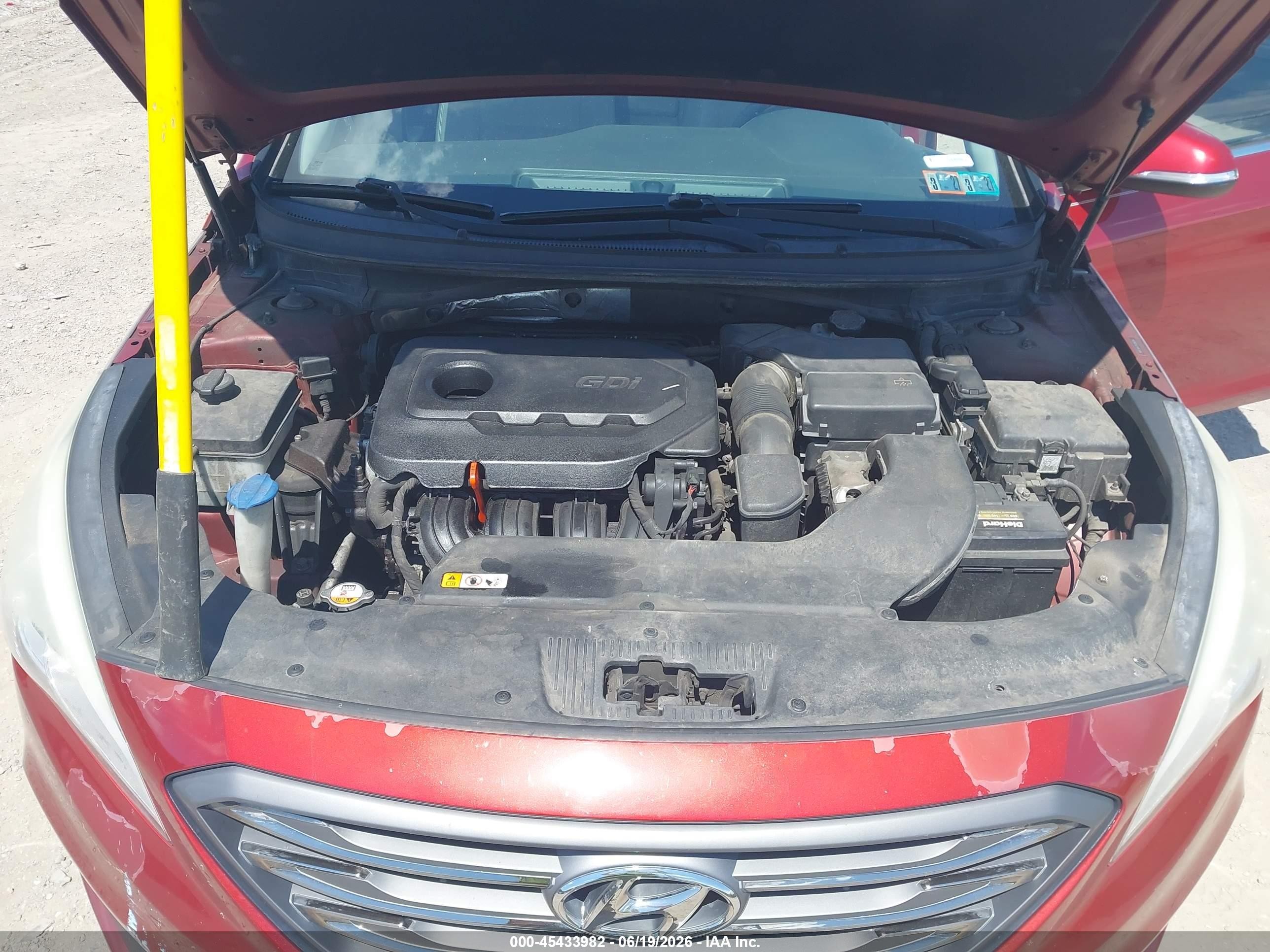 2015 Hyundai Sonata Sport Red vin: 5NPE34AF7FH099354