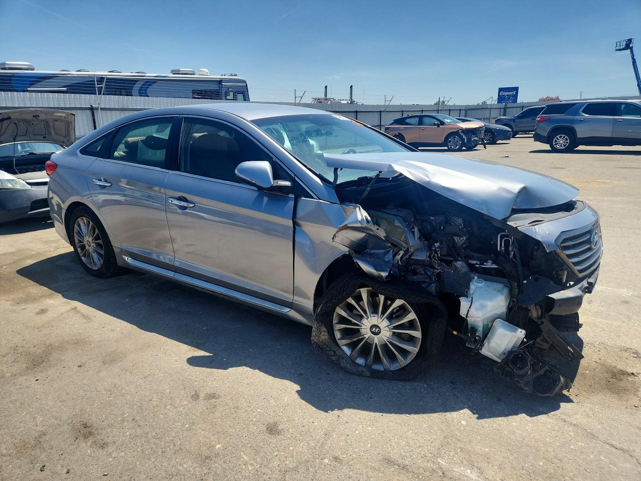 2015 Hyundai Sonata Limited Silver vin: 5NPE34AF7FH102057