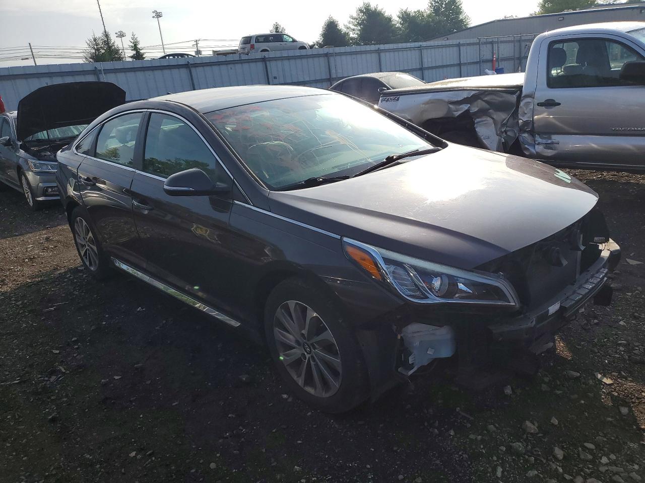 2015 Hyundai Sonata Sport Gray vin: 5NPE34AF7FH102656