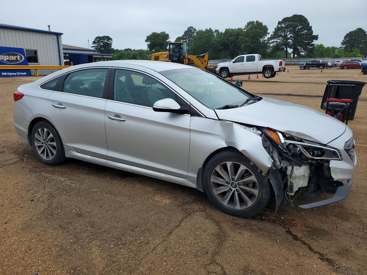 2015 Hyundai Sonata Gray vin: 5NPE34AF7FH104763