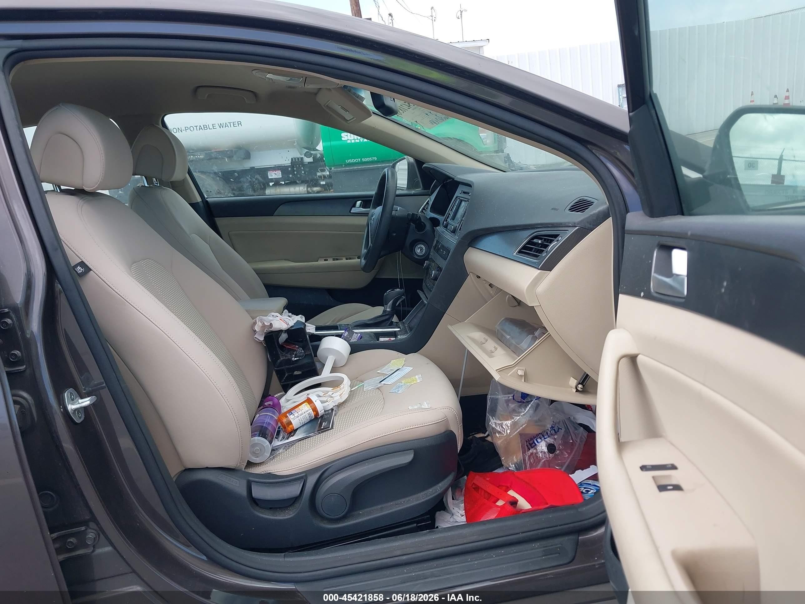 2015 Hyundai Sonata Sport Gray vin: 5NPE34AF7FH106870