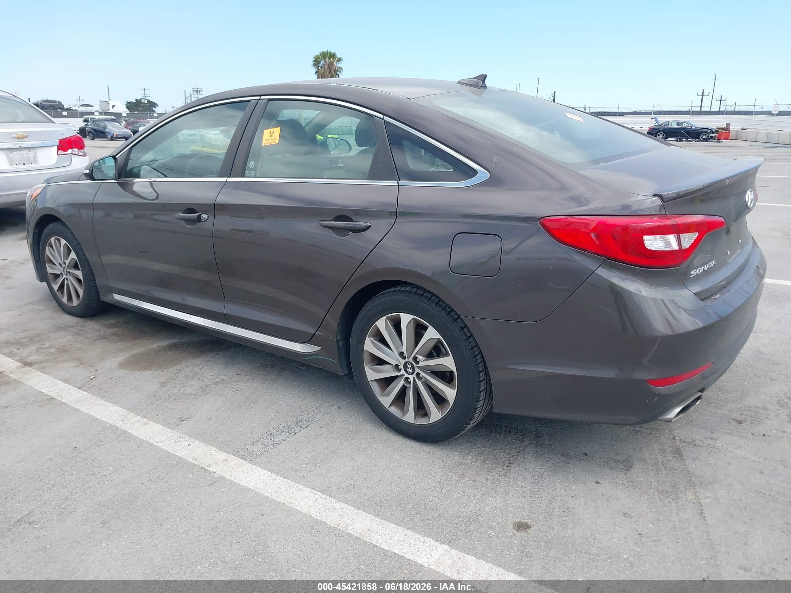 2015 Hyundai Sonata Sport Gray vin: 5NPE34AF7FH106870