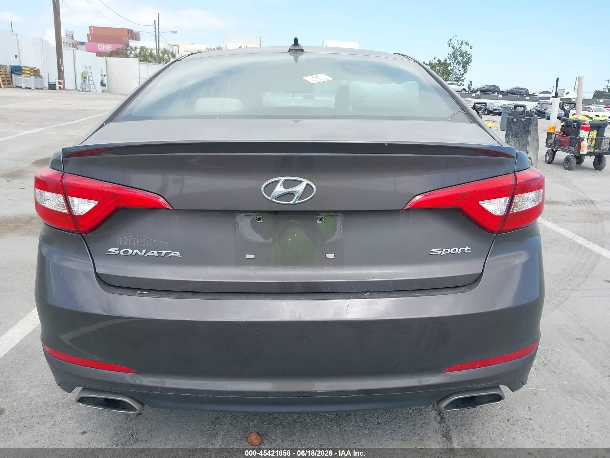 2015 Hyundai Sonata Sport Gray vin: 5NPE34AF7FH106870