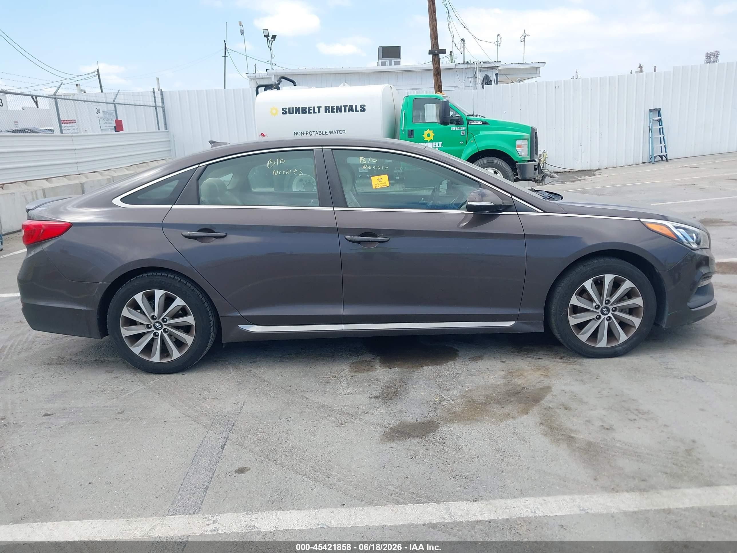 2015 Hyundai Sonata Sport Gray vin: 5NPE34AF7FH106870