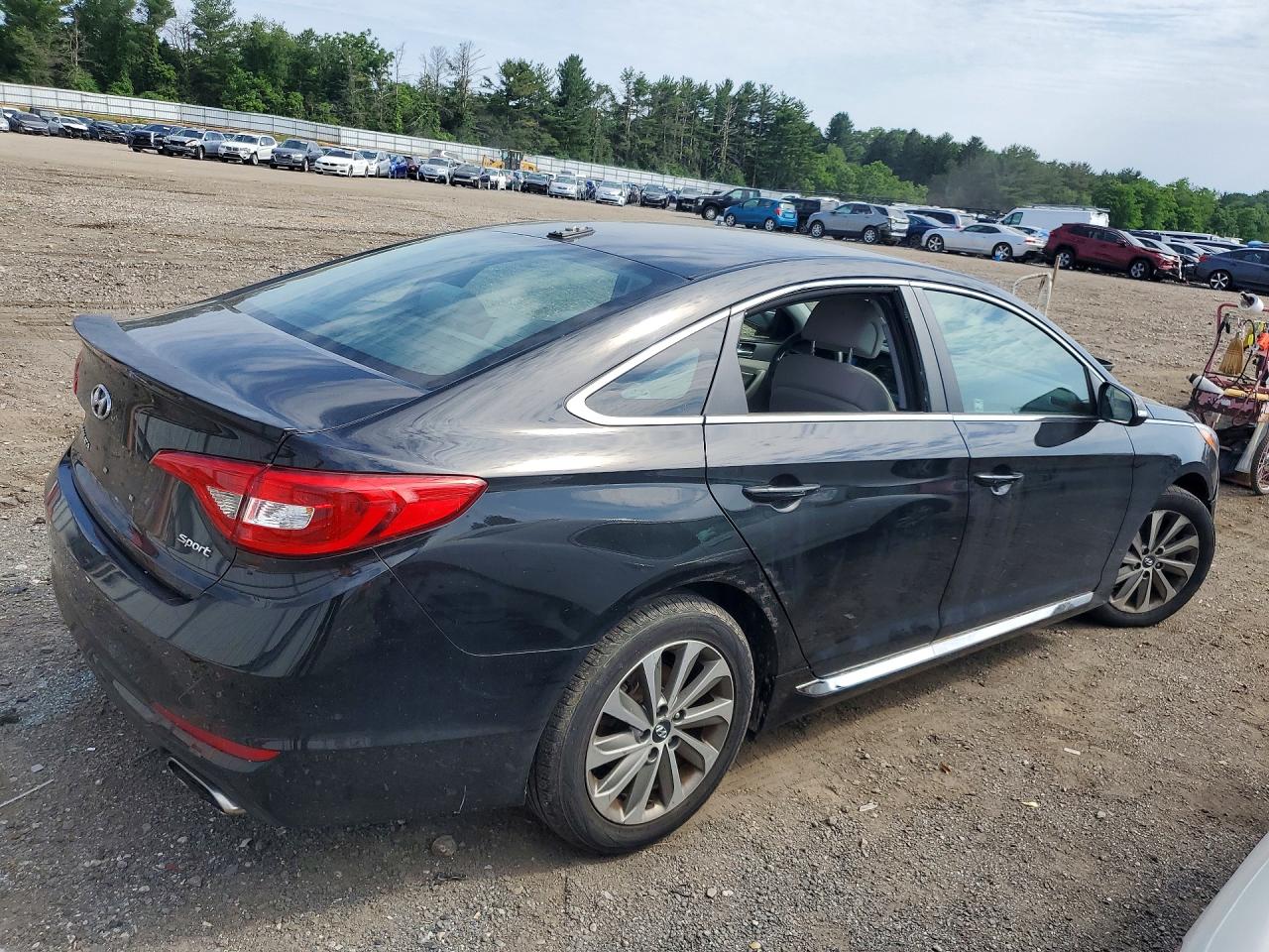 2015 Hyundai Sonata Sport Black vin: 5NPE34AF7FH111079