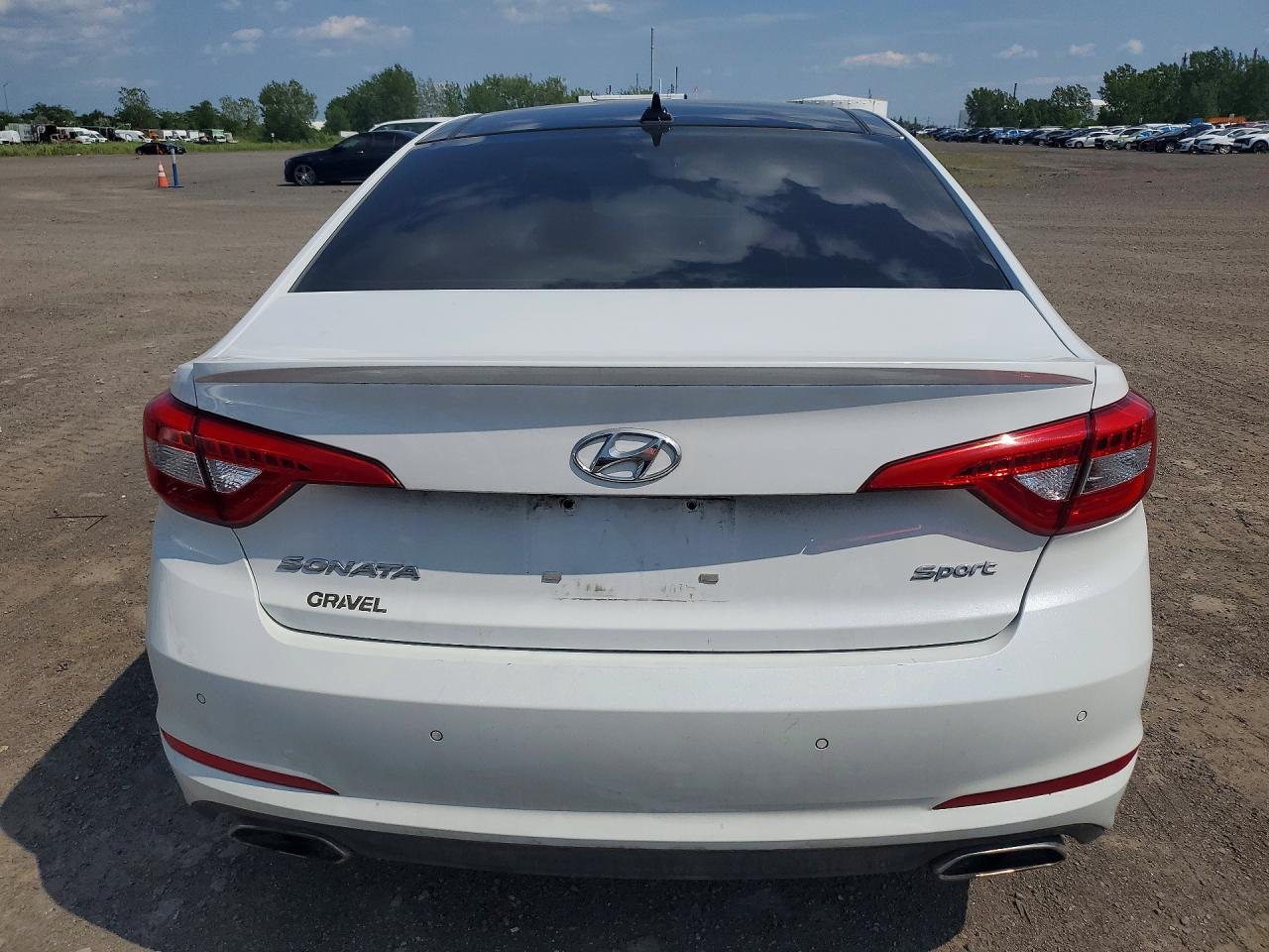 2015 Hyundai Sonata Sport Белый vin: 5NPE34AF7FH116122