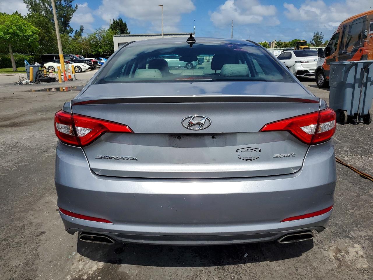 2015 Hyundai Sonata Sport Gray vin: 5NPE34AF7FH124222
