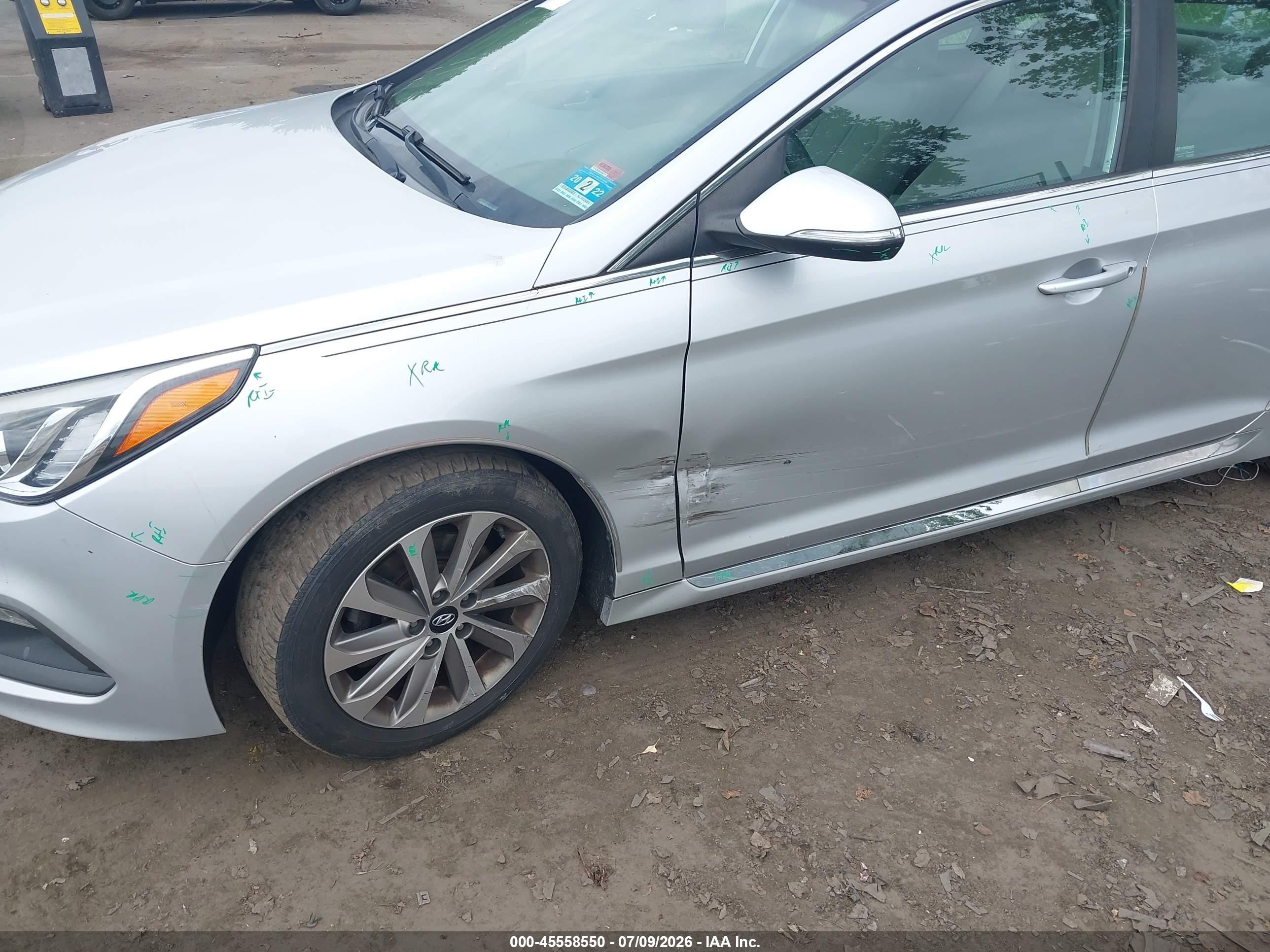 2015 Hyundai Sonata Sport Gray vin: 5NPE34AF7FH133776