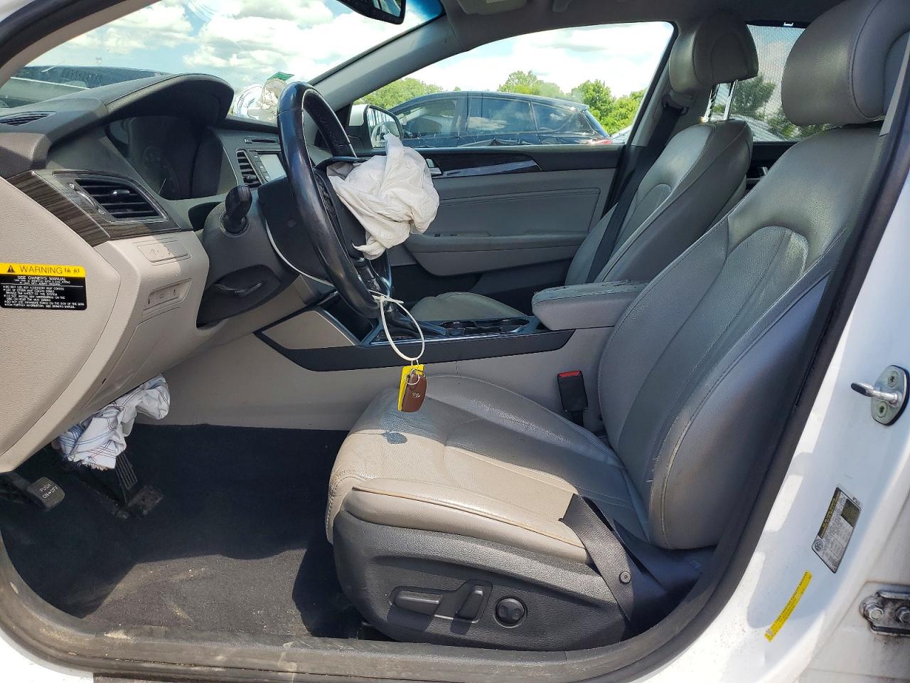2015 Hyundai Sonata Limited White vin: 5NPE34AF7FH153235