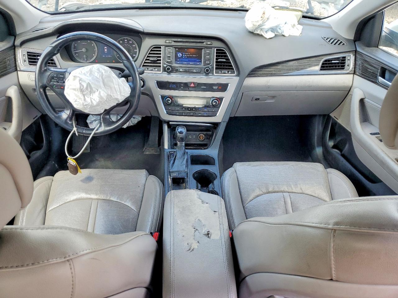 2015 Hyundai Sonata Limited White vin: 5NPE34AF7FH153235