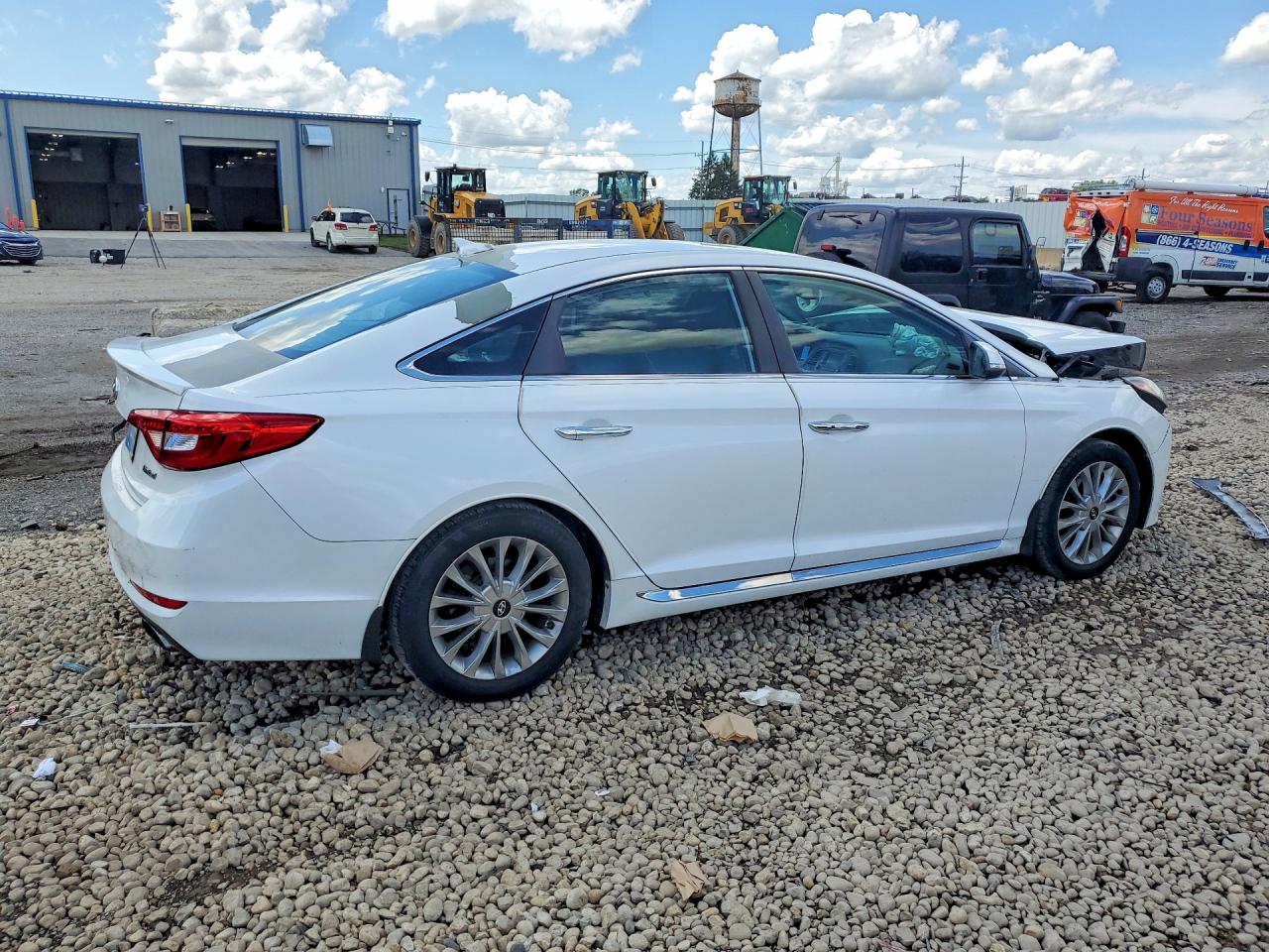 2015 Hyundai Sonata Limited White vin: 5NPE34AF7FH153235