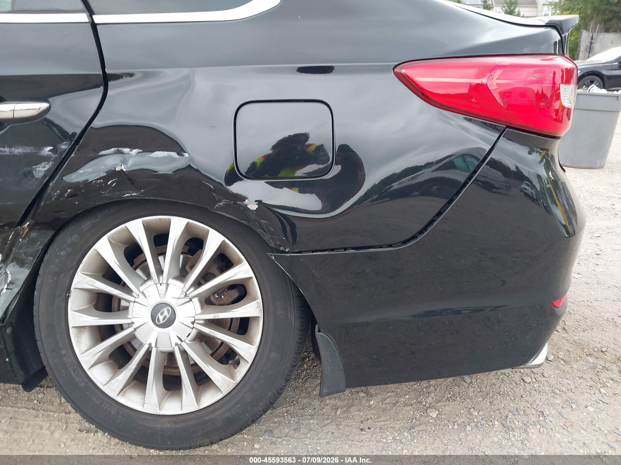 2015 Hyundai Sonata Limited Black vin: 5NPE34AF7FH154448
