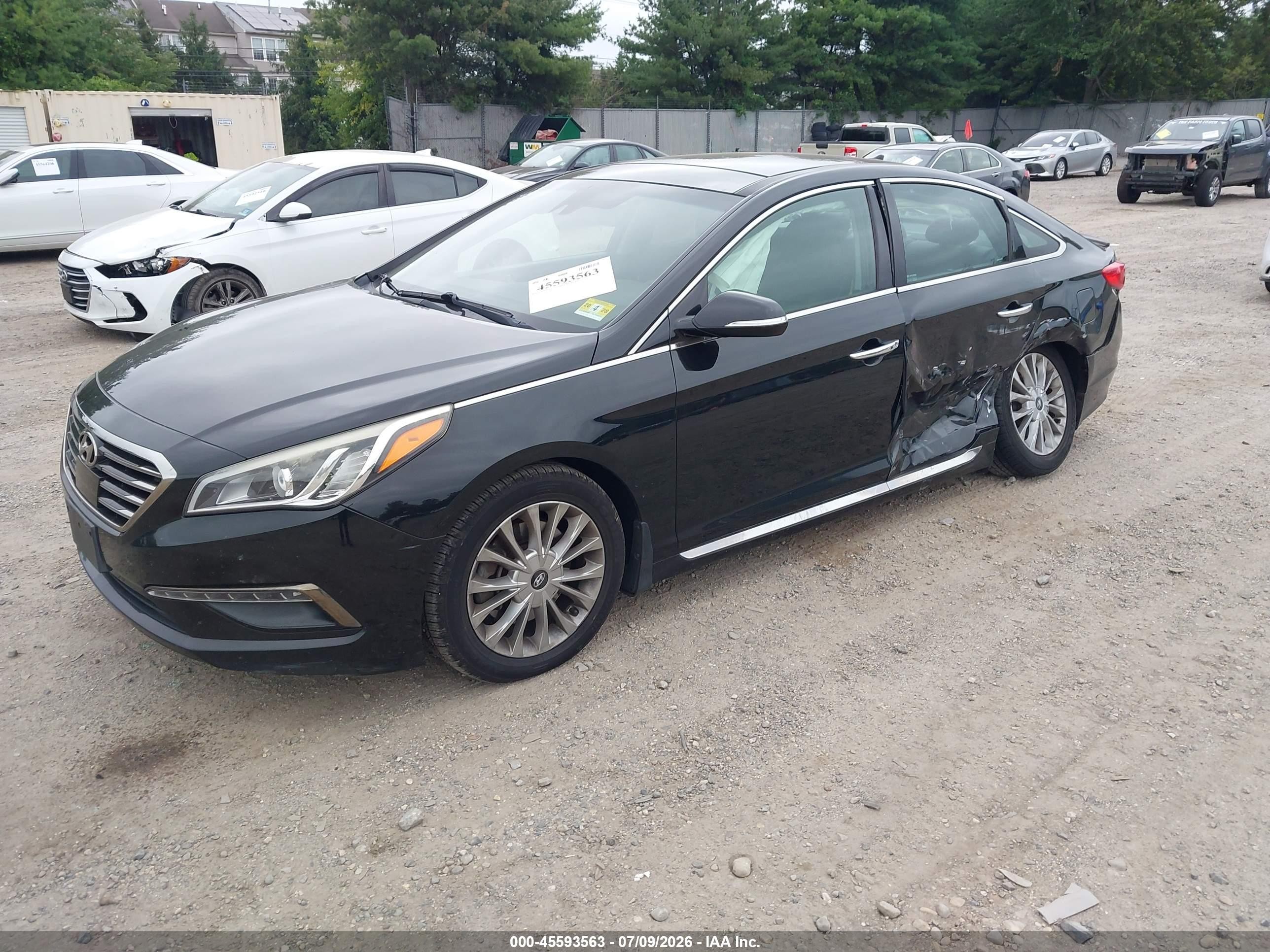 2015 Hyundai Sonata Limited Black vin: 5NPE34AF7FH154448