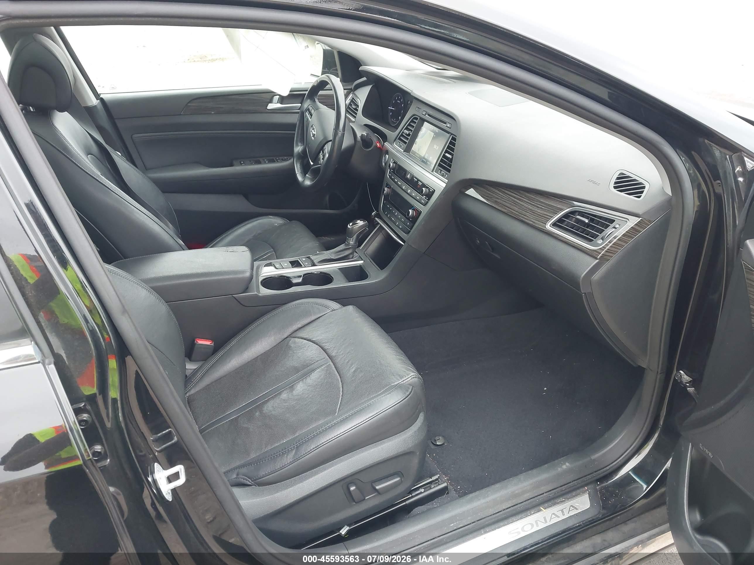 2015 Hyundai Sonata Limited Black vin: 5NPE34AF7FH154448