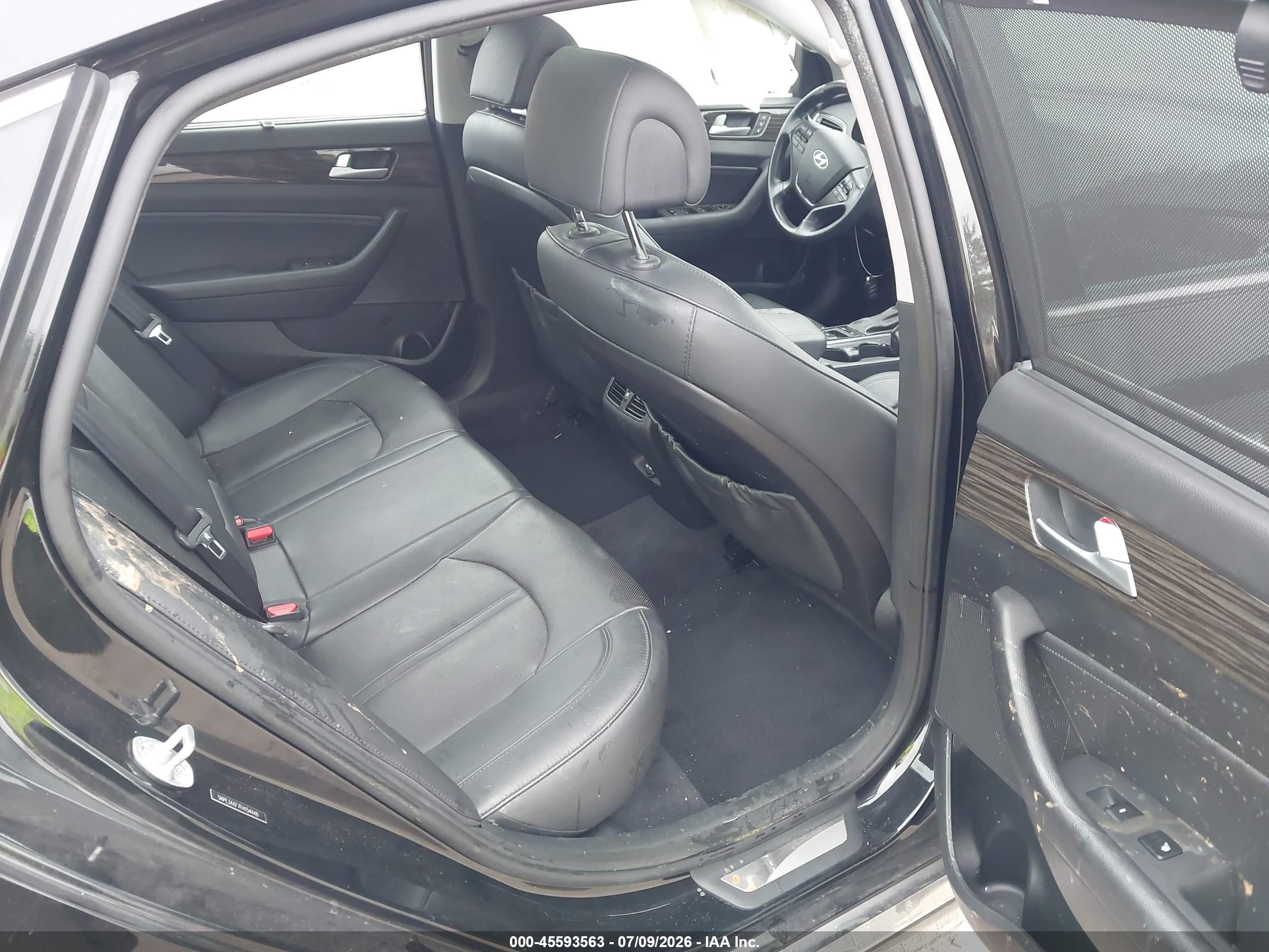 2015 Hyundai Sonata Limited Black vin: 5NPE34AF7FH154448
