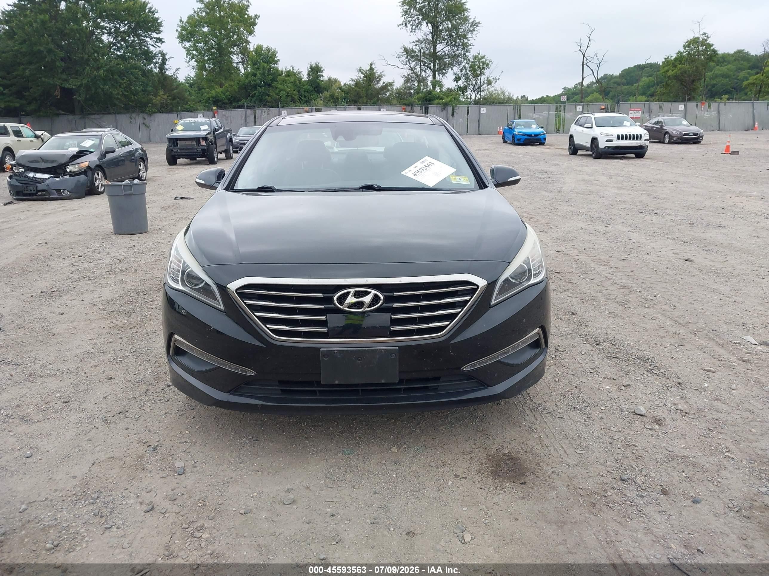 2015 Hyundai Sonata Limited Black vin: 5NPE34AF7FH154448