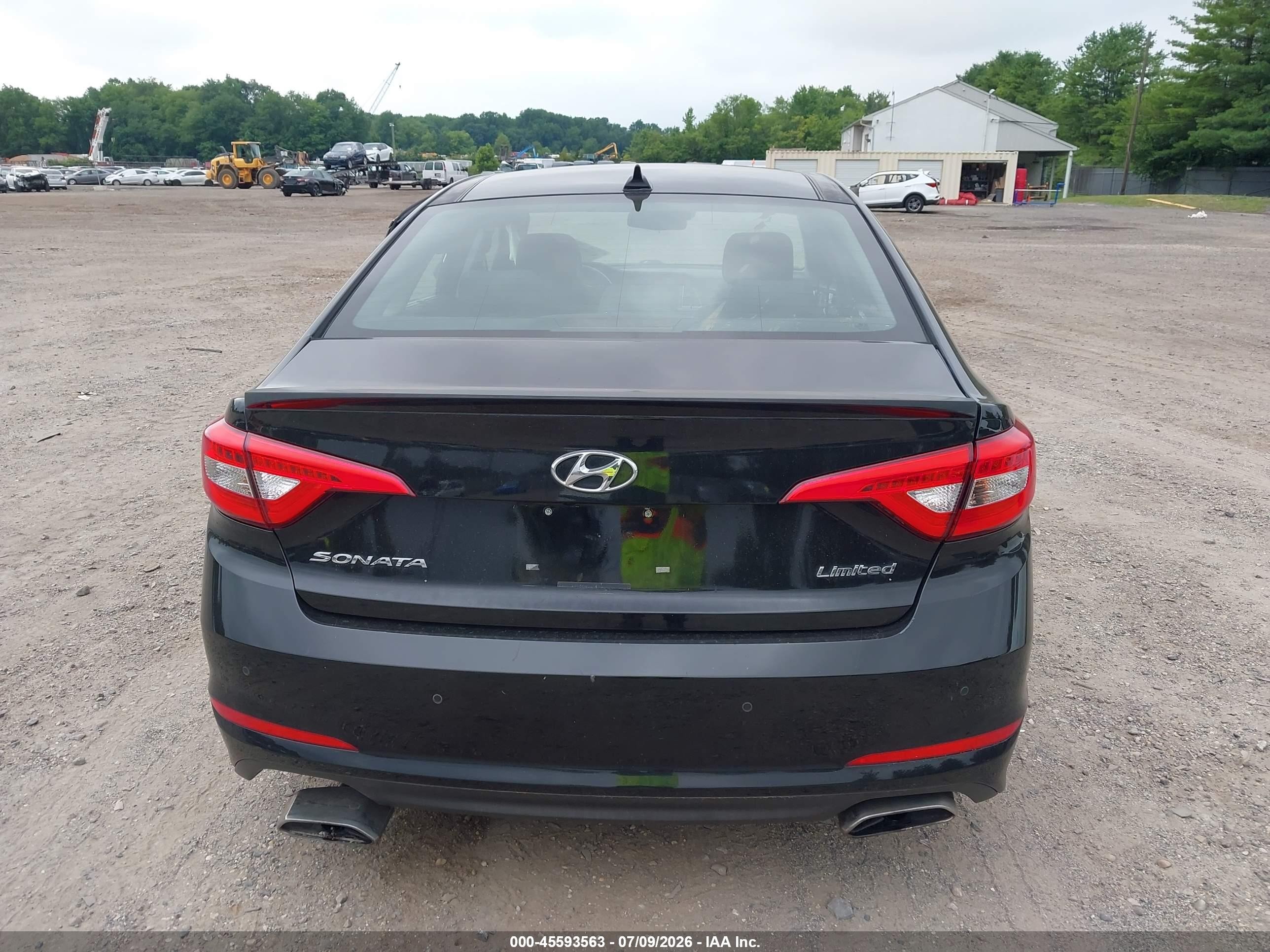 2015 Hyundai Sonata Limited Black vin: 5NPE34AF7FH154448