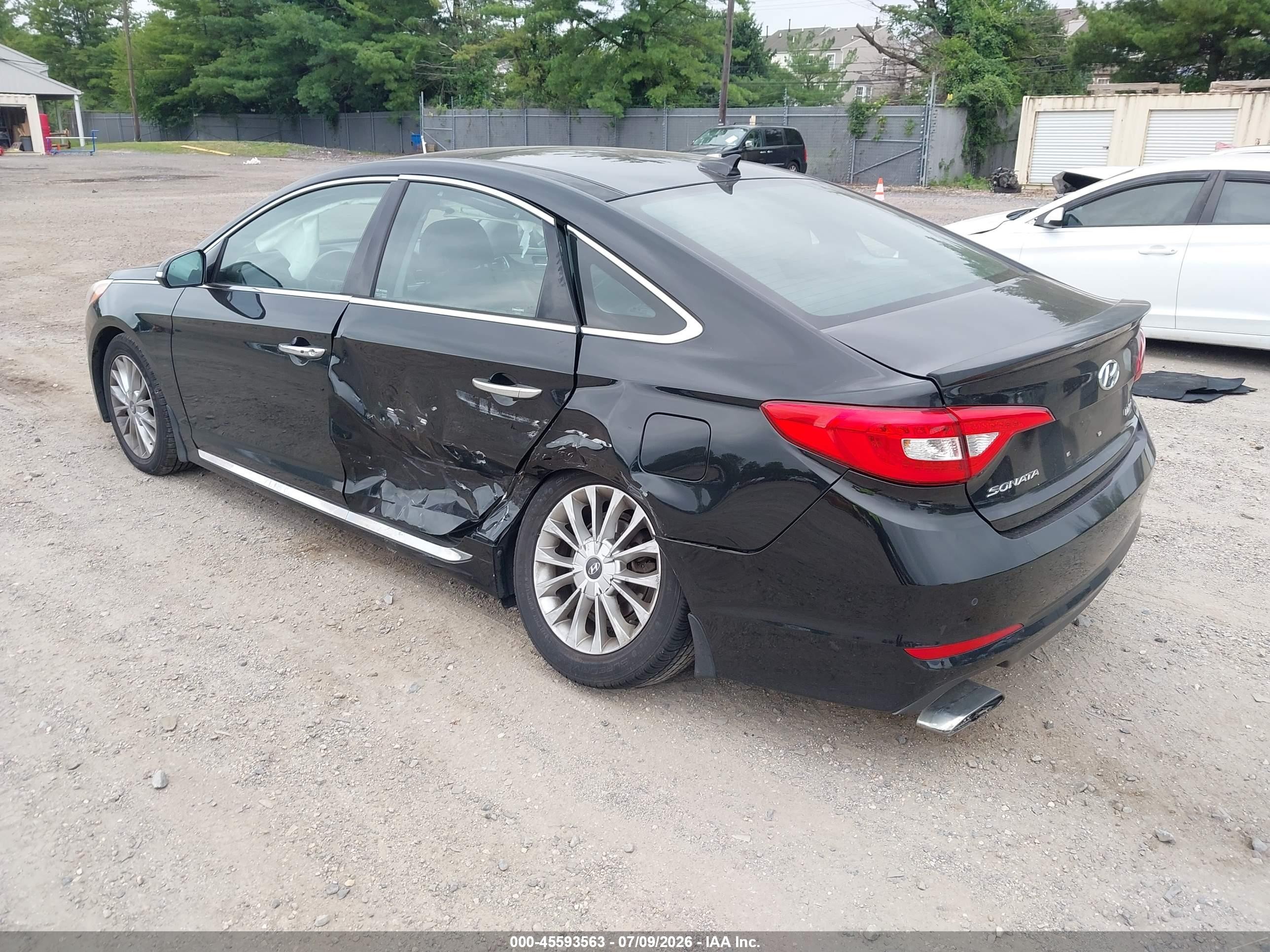 2015 Hyundai Sonata Limited Black vin: 5NPE34AF7FH154448