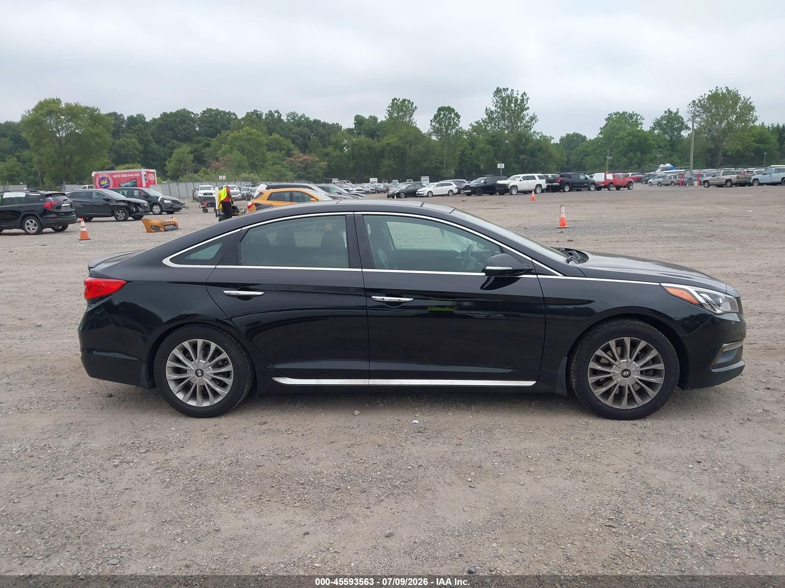 2015 Hyundai Sonata Limited Black vin: 5NPE34AF7FH154448