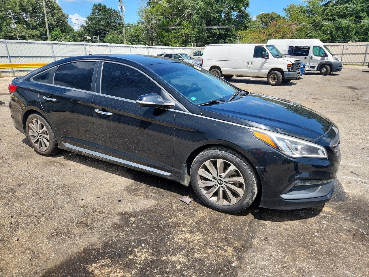 2015 Hyundai Sonata Sport Black vin: 5NPE34AF7FH155745