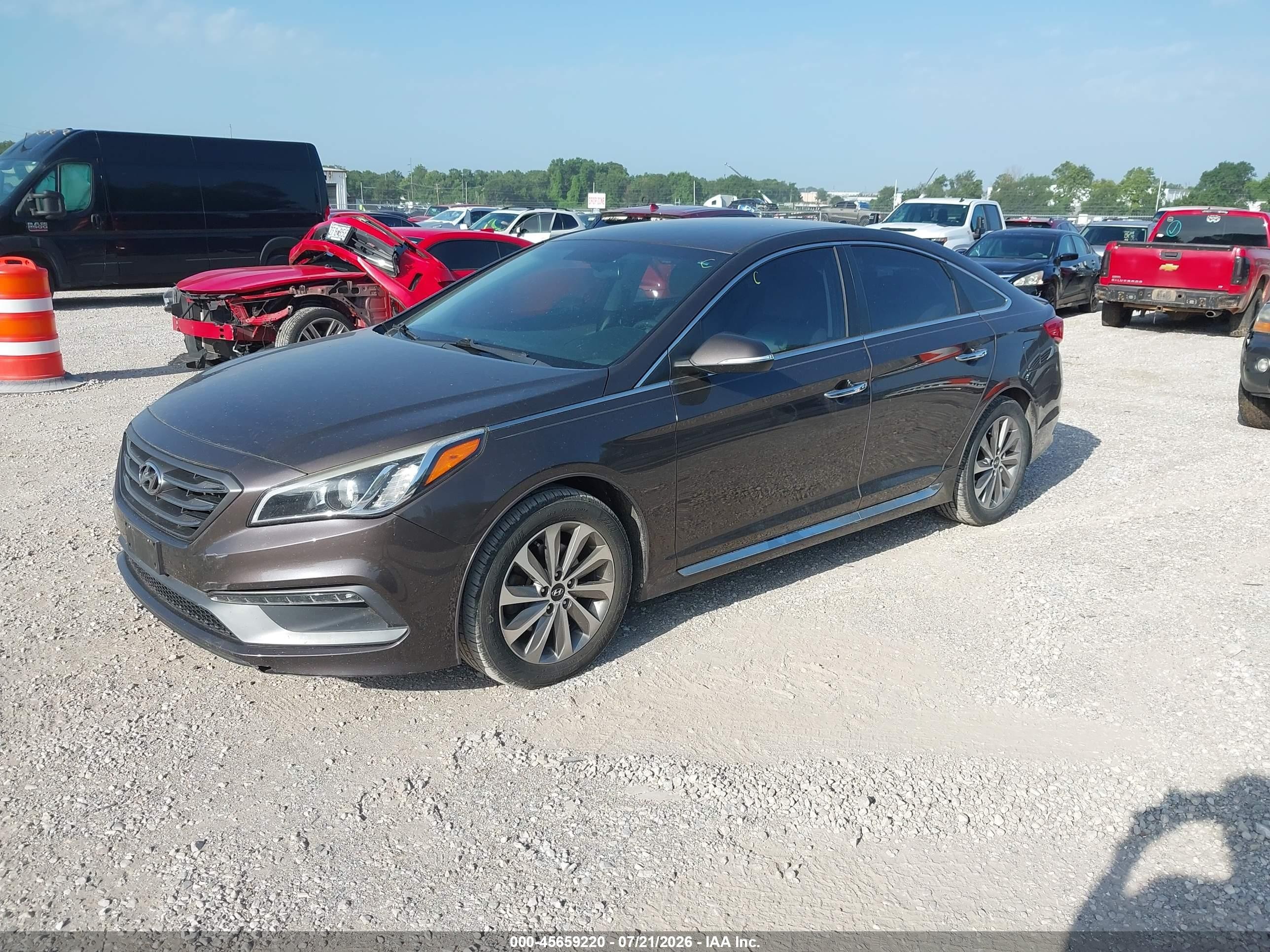 2015 Hyundai Sonata Sport Gray vin: 5NPE34AF7FH157057