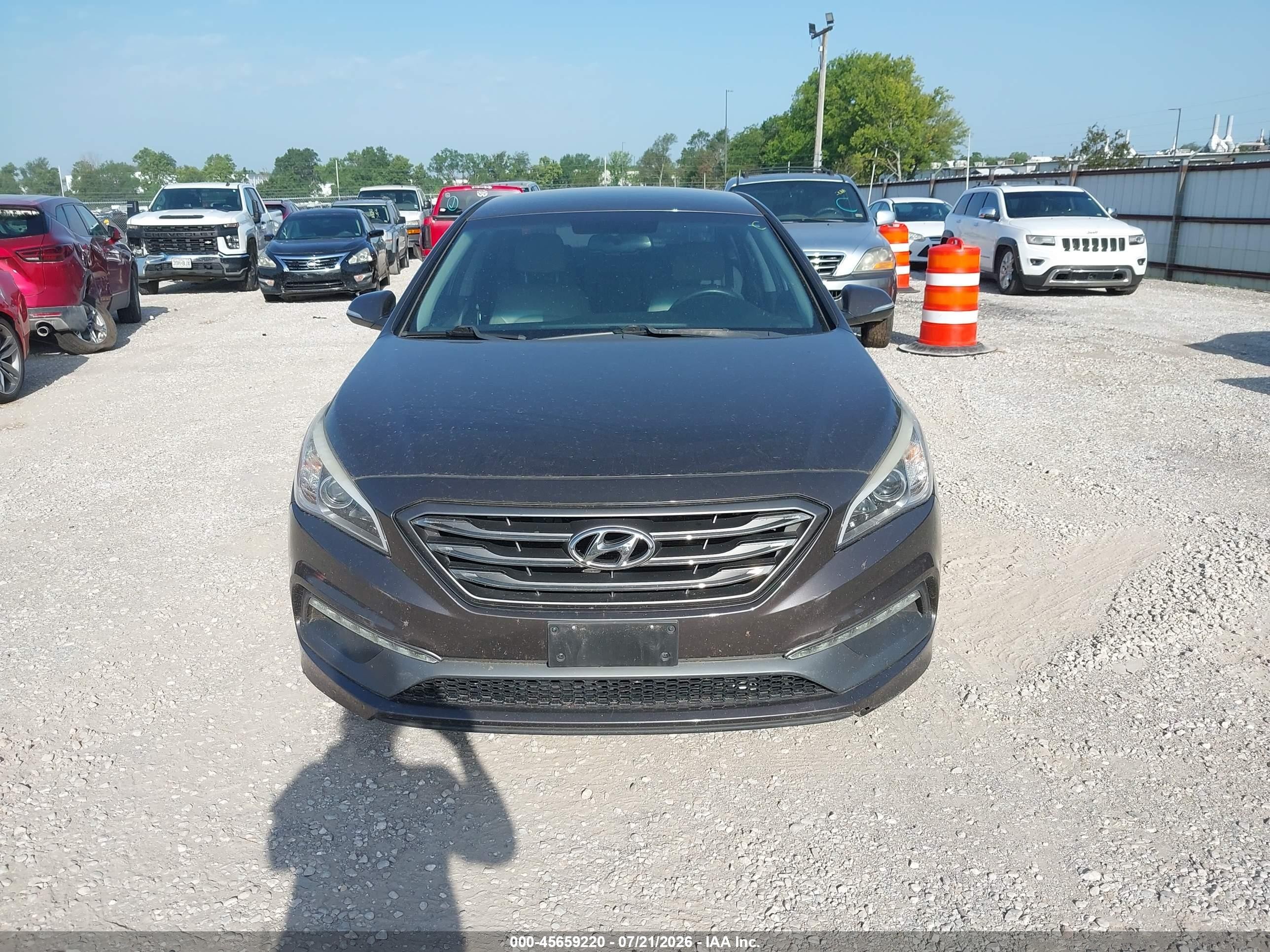 2015 Hyundai Sonata Sport Gray vin: 5NPE34AF7FH157057