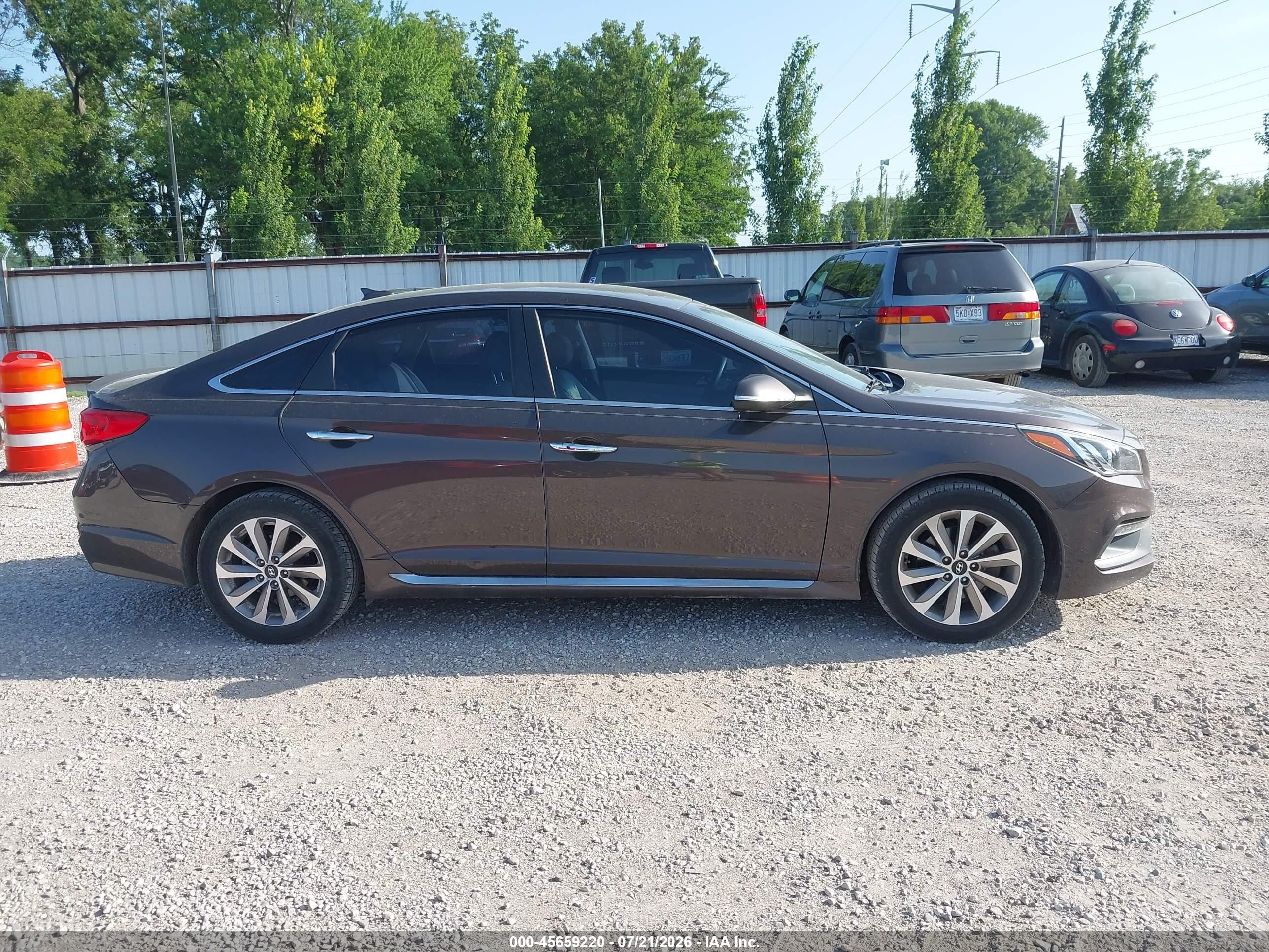 2015 Hyundai Sonata Sport Gray vin: 5NPE34AF7FH157057