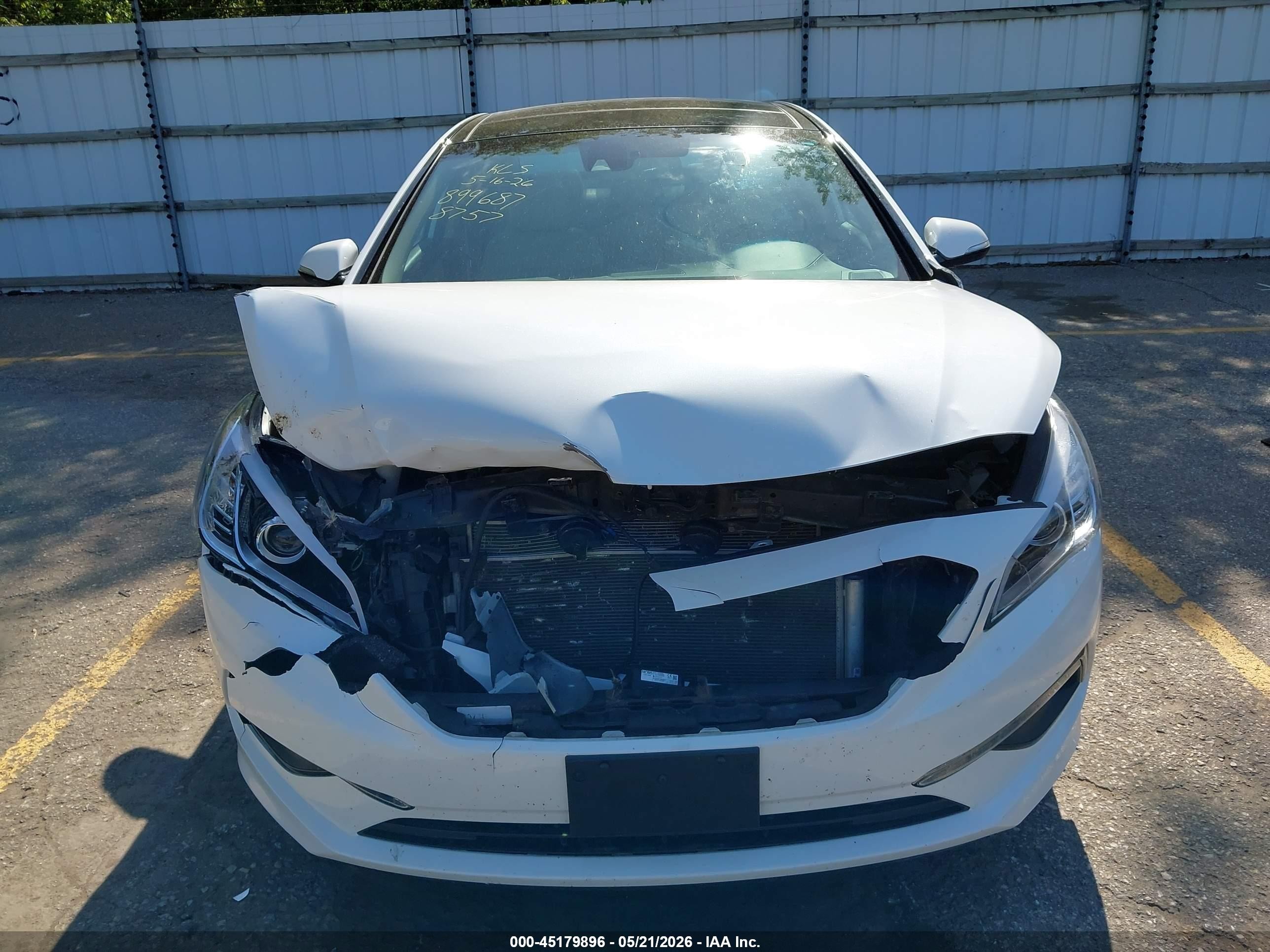 2015 Hyundai Sonata Limited Белый vin: 5NPE34AF7FH158757