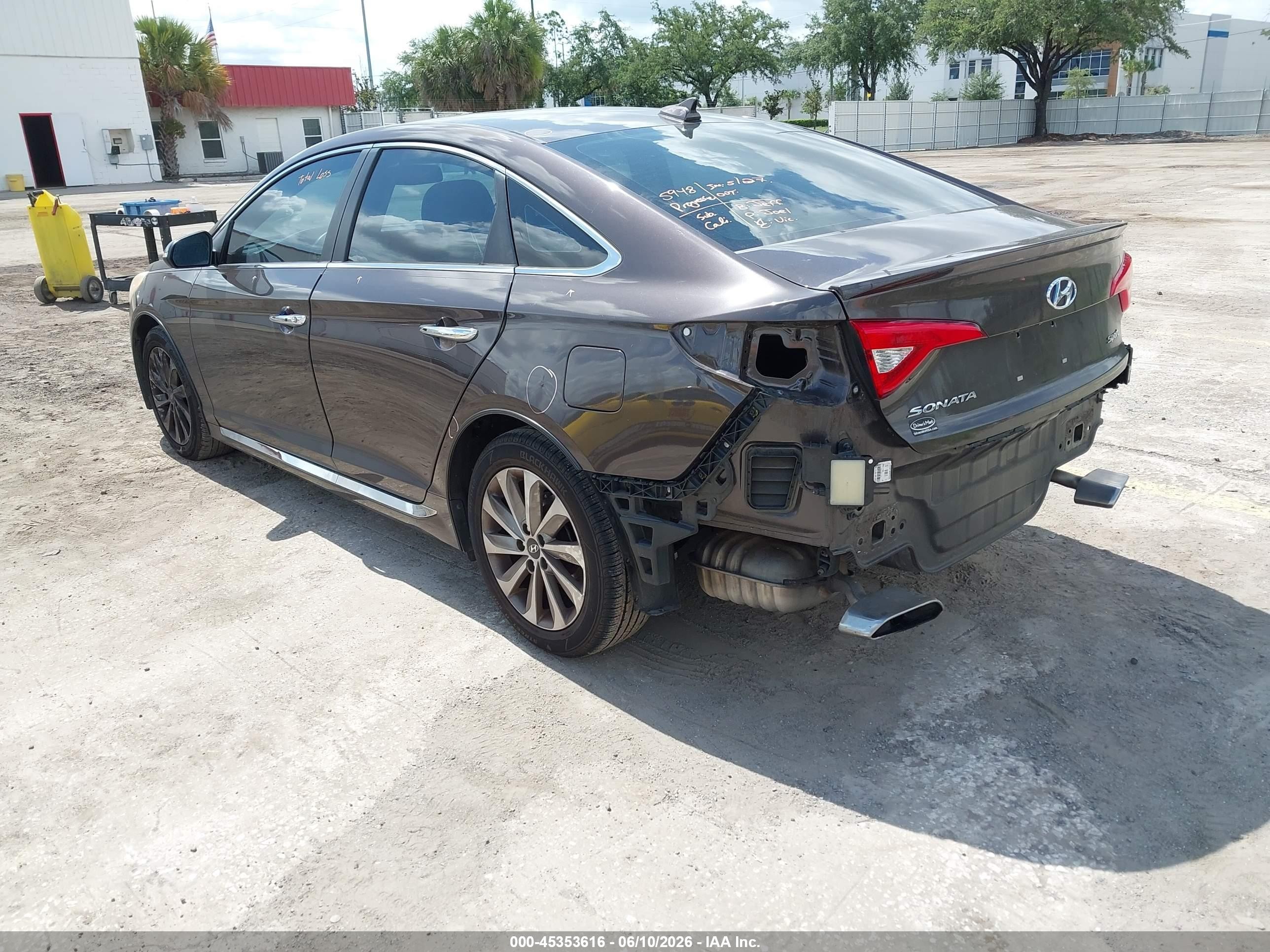2015 Hyundai Sonata Sport Brown vin: 5NPE34AF7FH161125