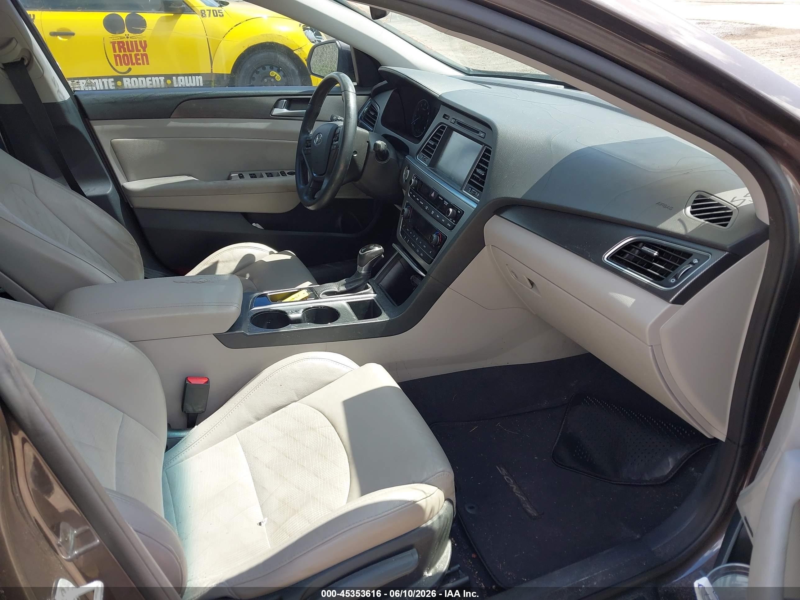 2015 Hyundai Sonata Sport Brown vin: 5NPE34AF7FH161125
