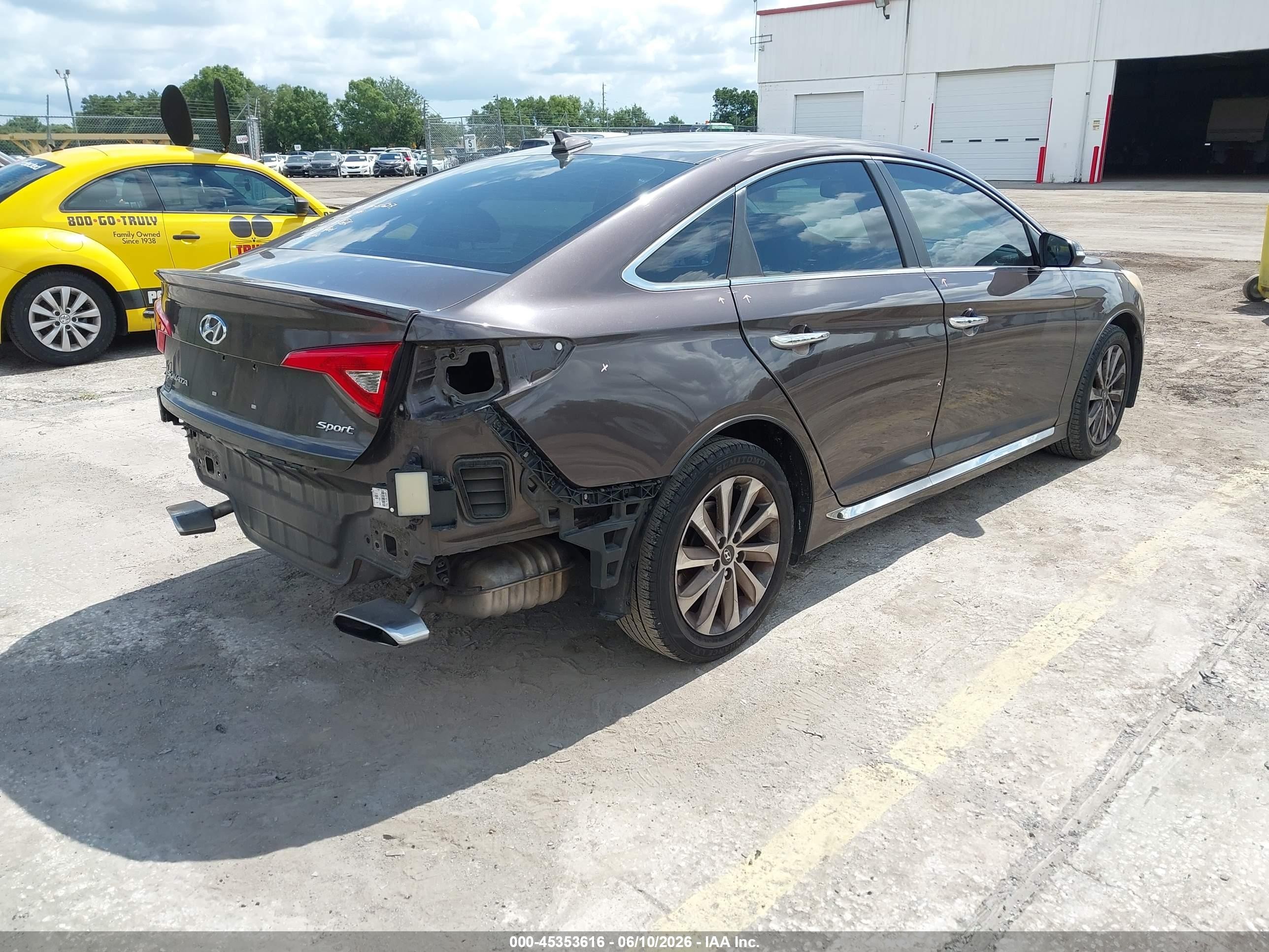 2015 Hyundai Sonata Sport Brown vin: 5NPE34AF7FH161125