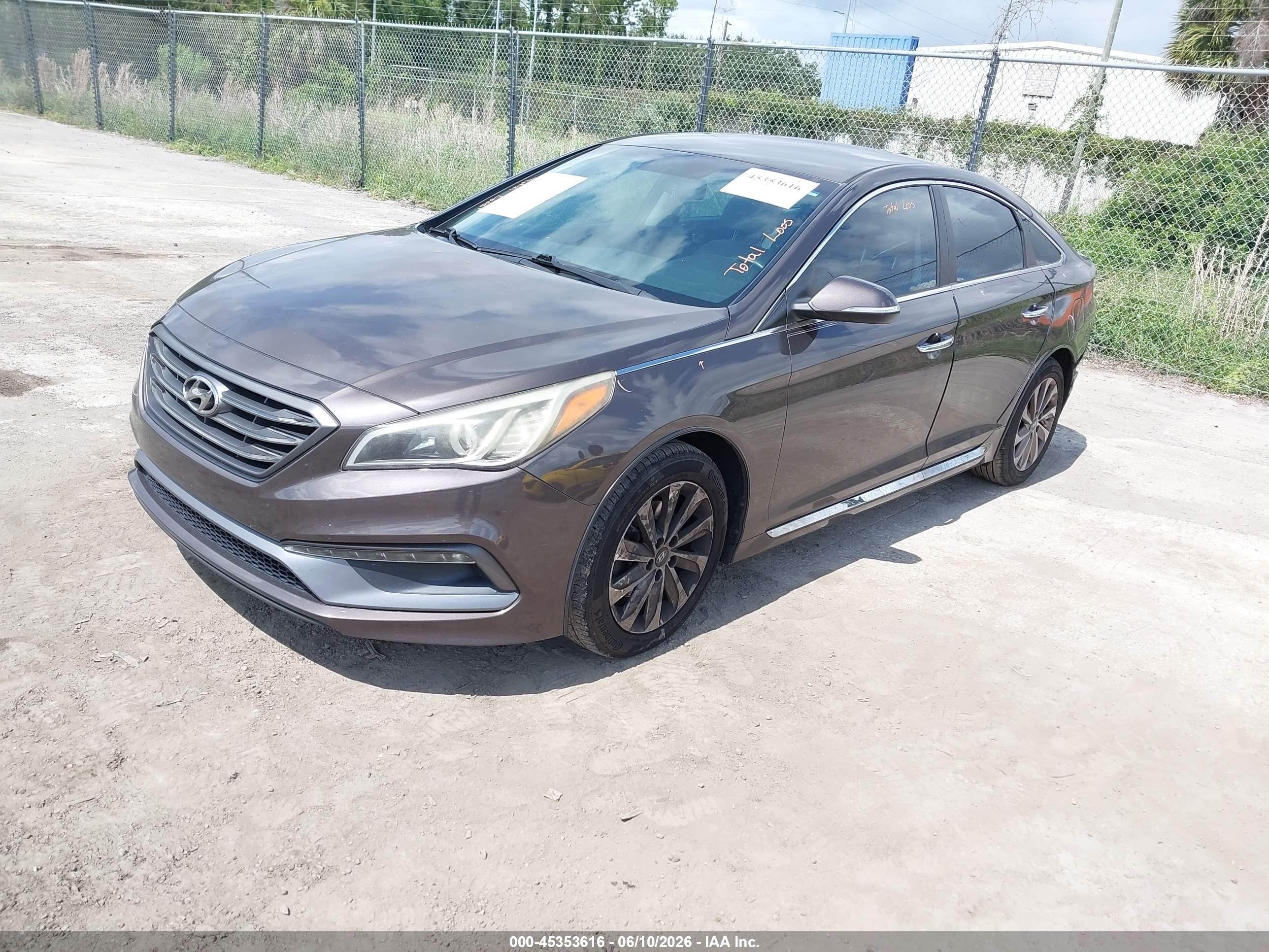 2015 Hyundai Sonata Sport Brown vin: 5NPE34AF7FH161125