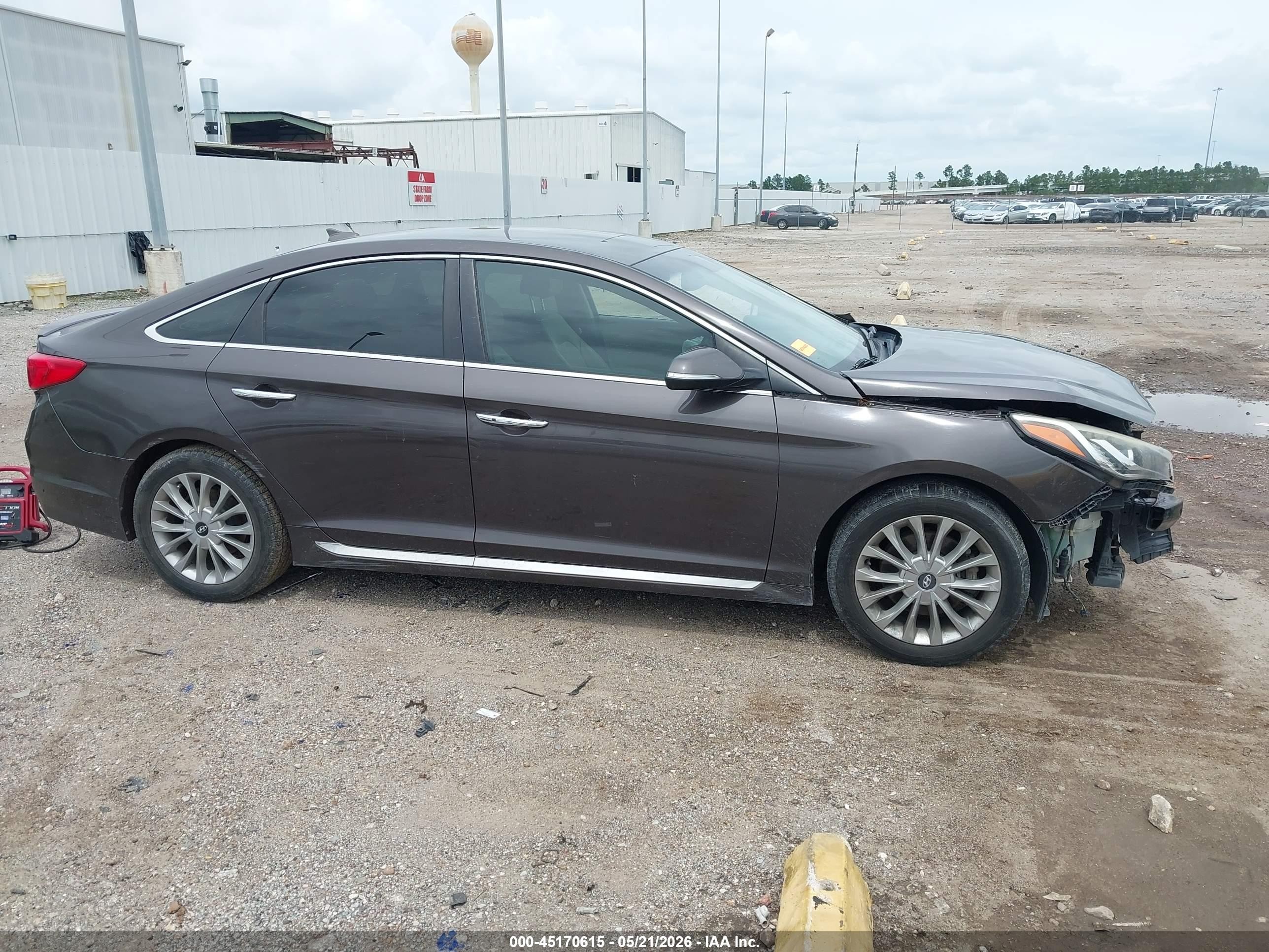 2015 Hyundai Sonata Limited Серый vin: 5NPE34AF7FH175980
