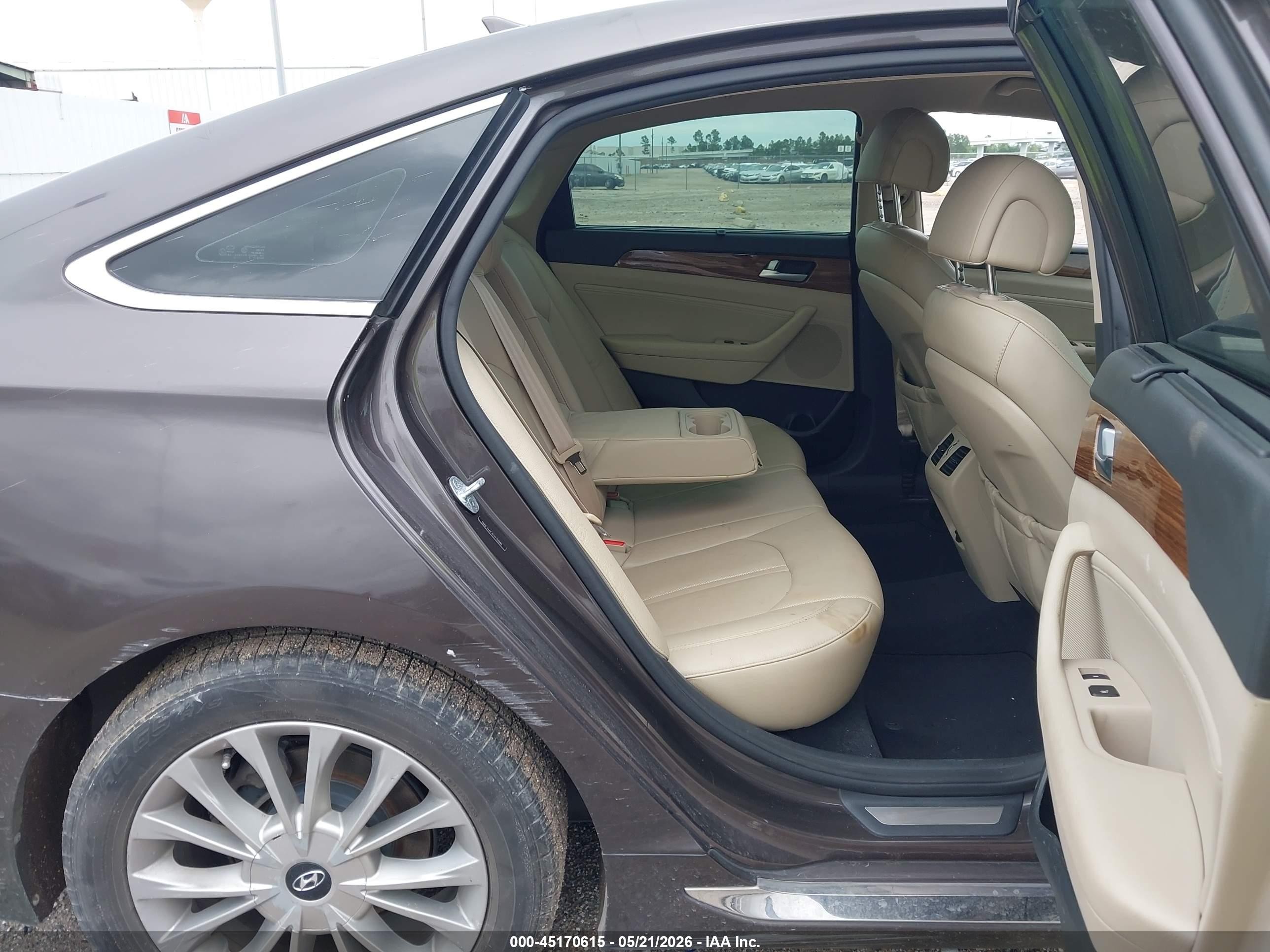 2015 Hyundai Sonata Limited Серый vin: 5NPE34AF7FH175980