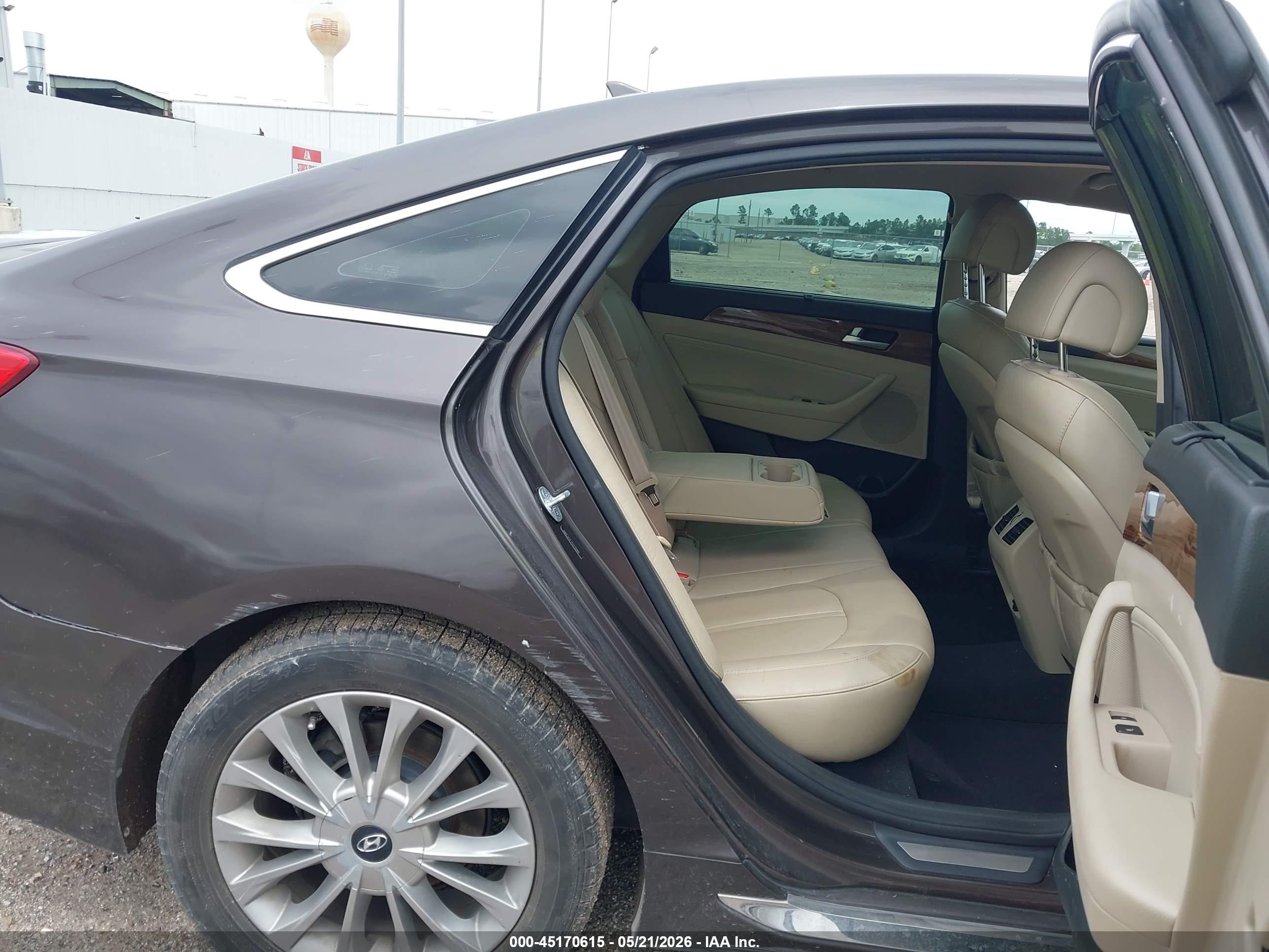 2015 Hyundai Sonata Limited Серый vin: 5NPE34AF7FH175980