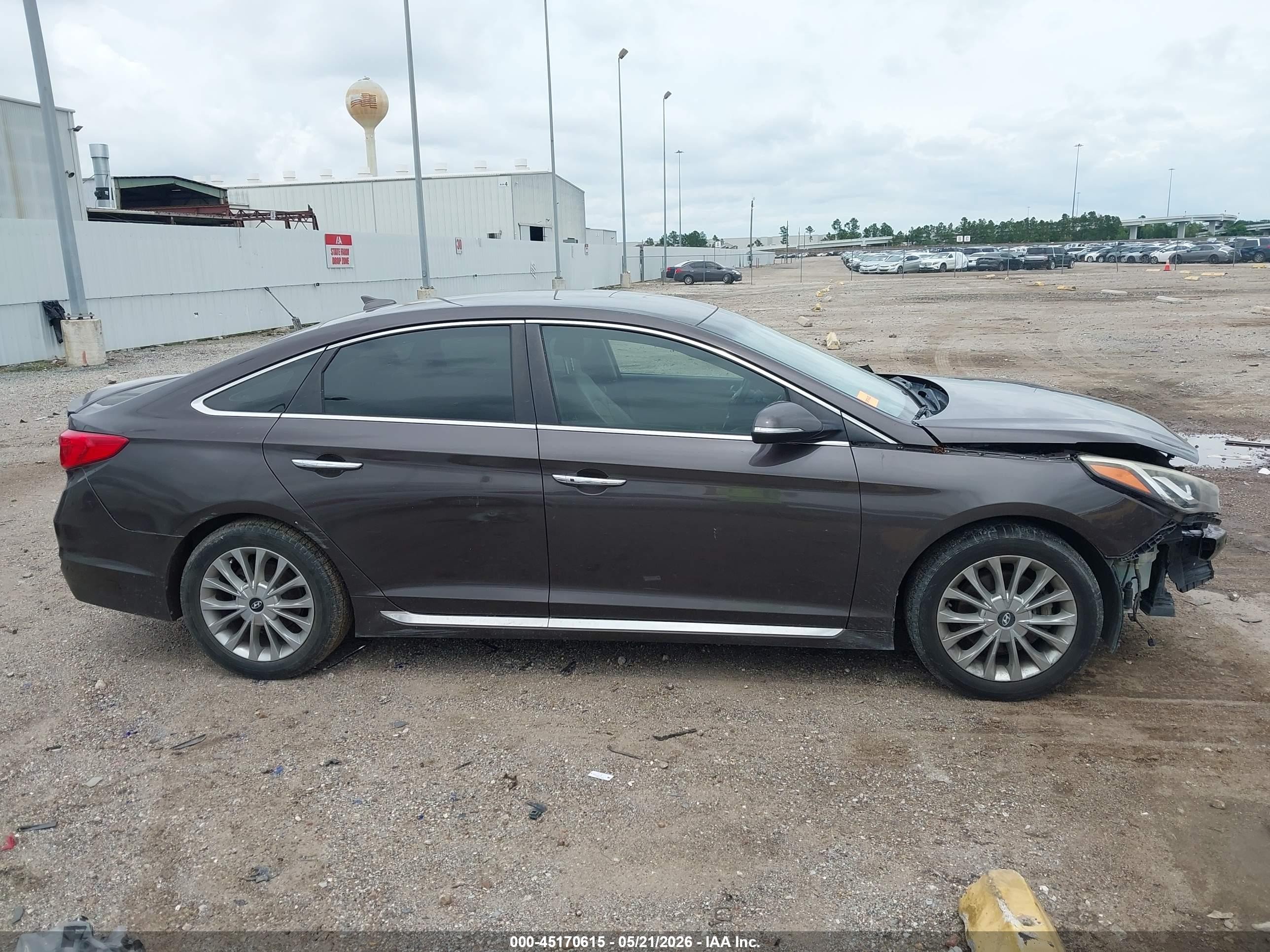 2015 Hyundai Sonata Limited Серый vin: 5NPE34AF7FH175980