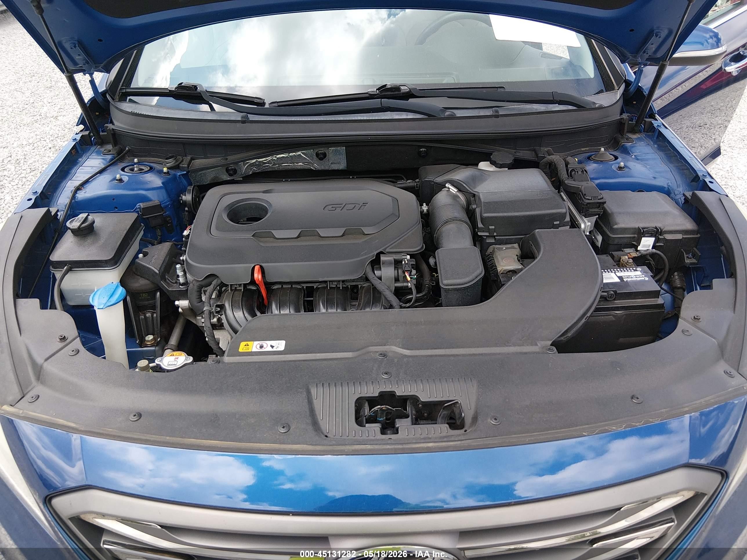 2015 Hyundai Sonata Sport Синий vin: 5NPE34AF7FH190673
