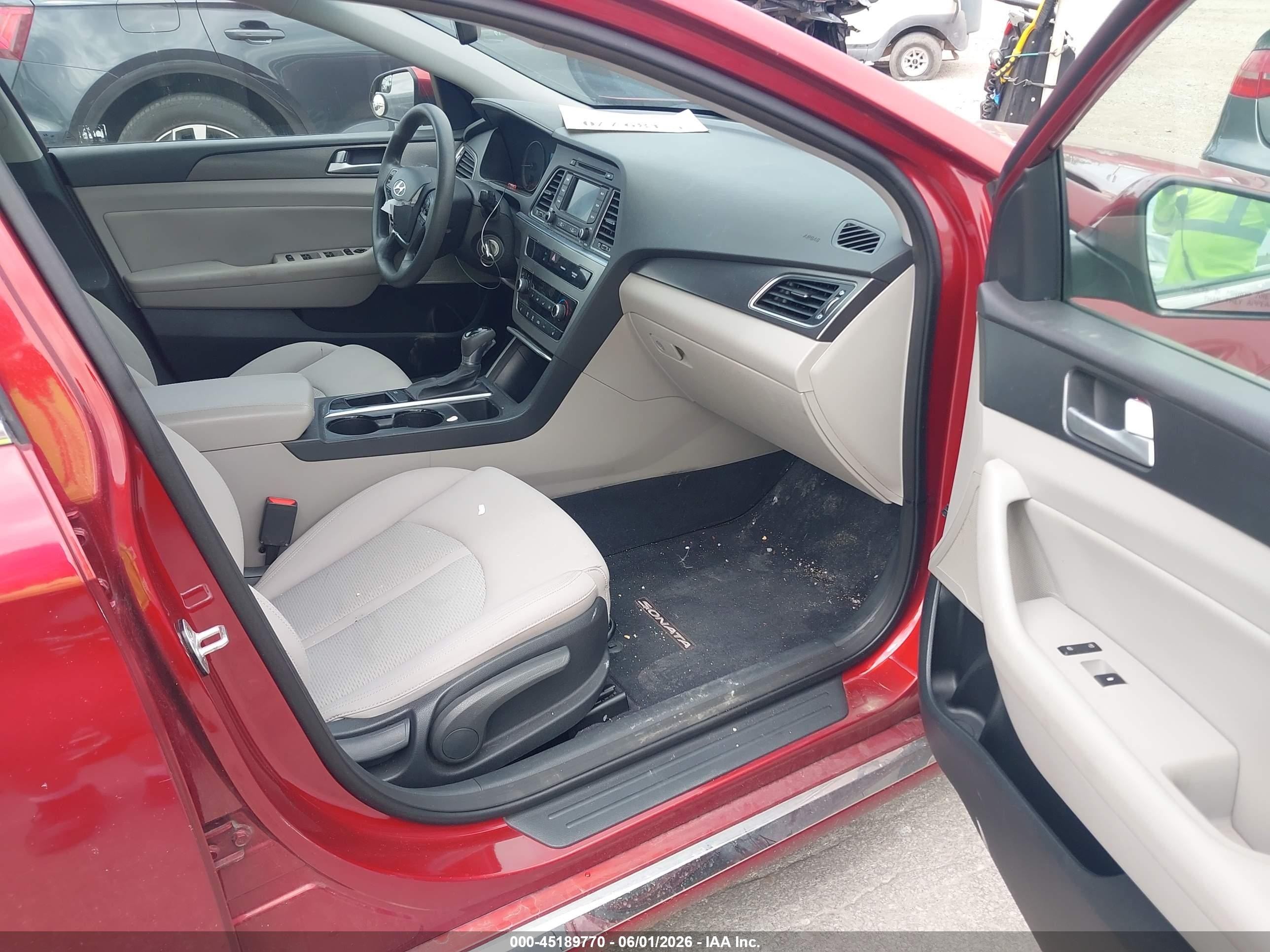 2015 Hyundai Sonata Sport Red vin: 5NPE34AF7FH210002