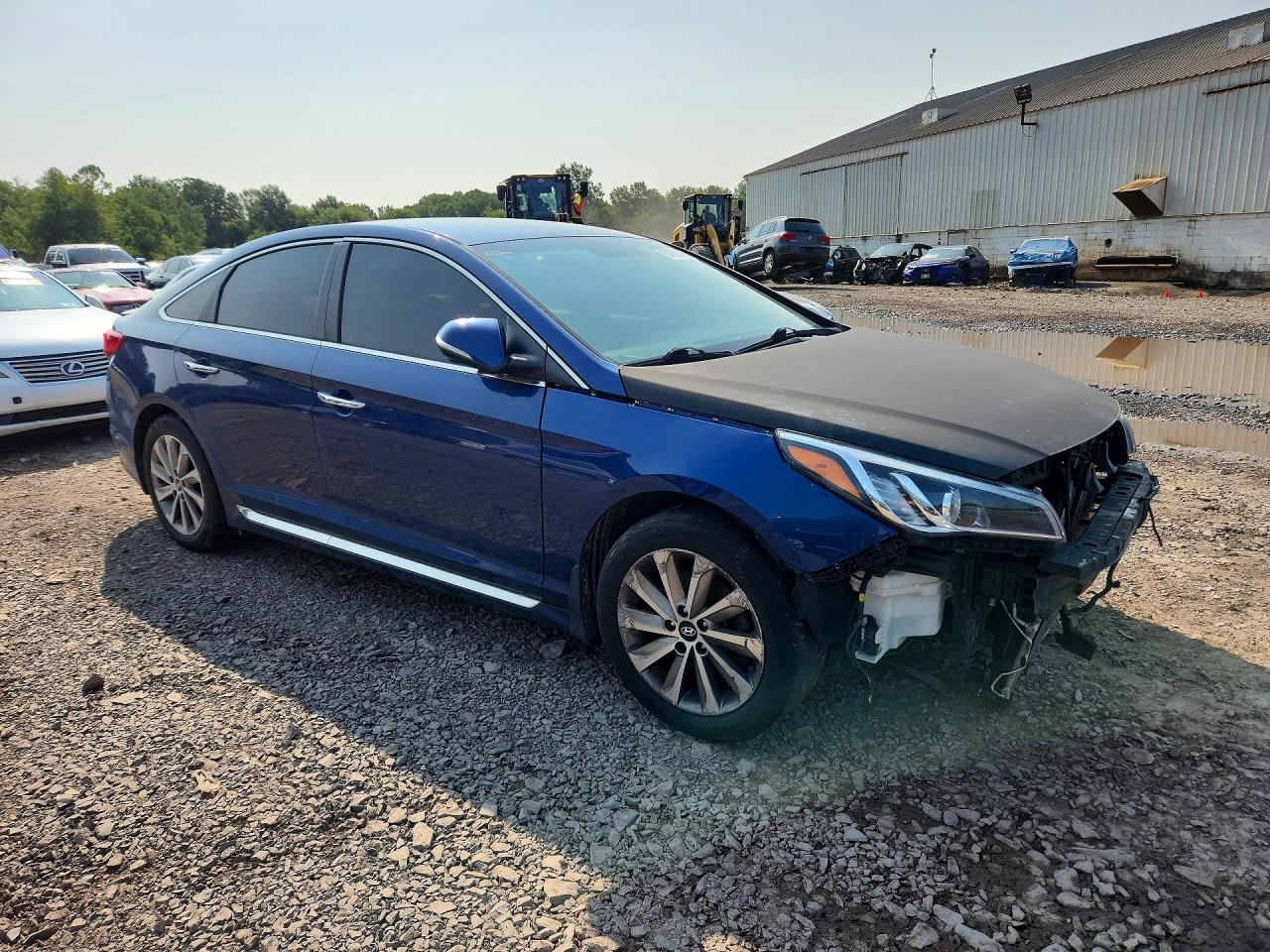 2015 Hyundai Sonata Blue vin: 5NPE34AF7FH211912