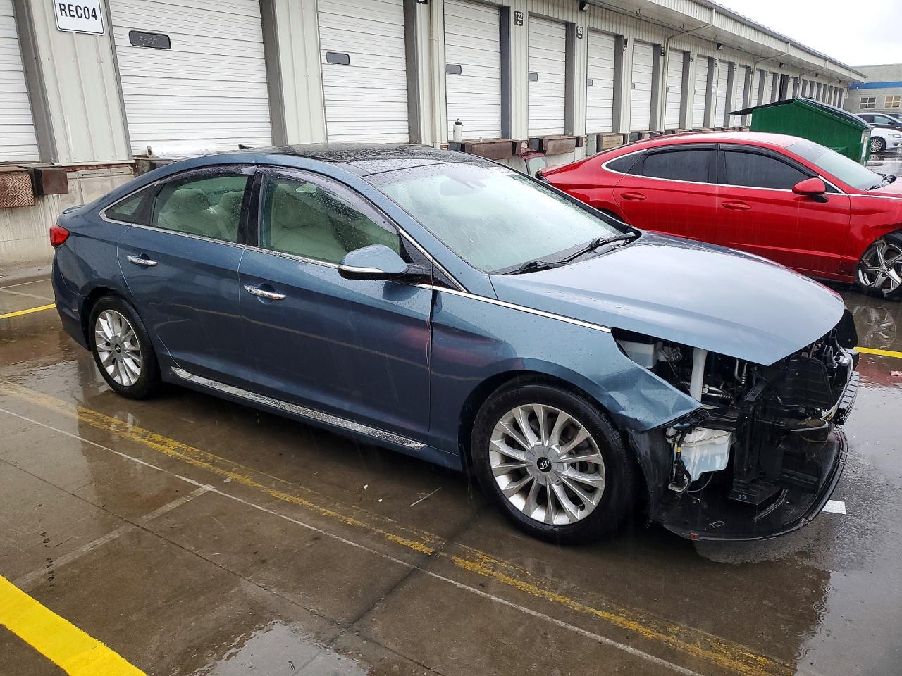 2015 Hyundai Sonata Limited Teal vin: 5NPE34AF7FH218598